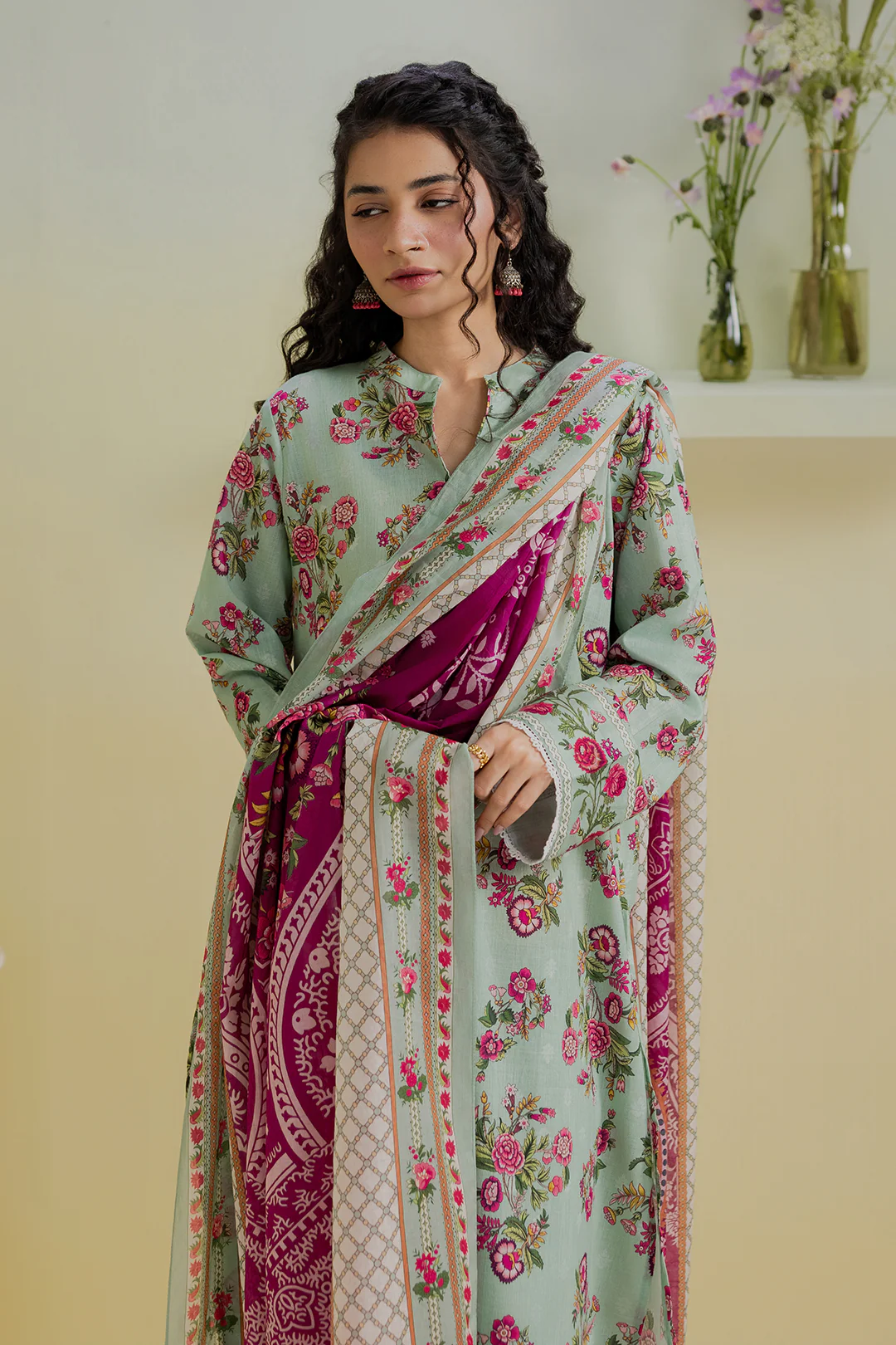Kurta Dupatta Trouser - 2445 - Image 4