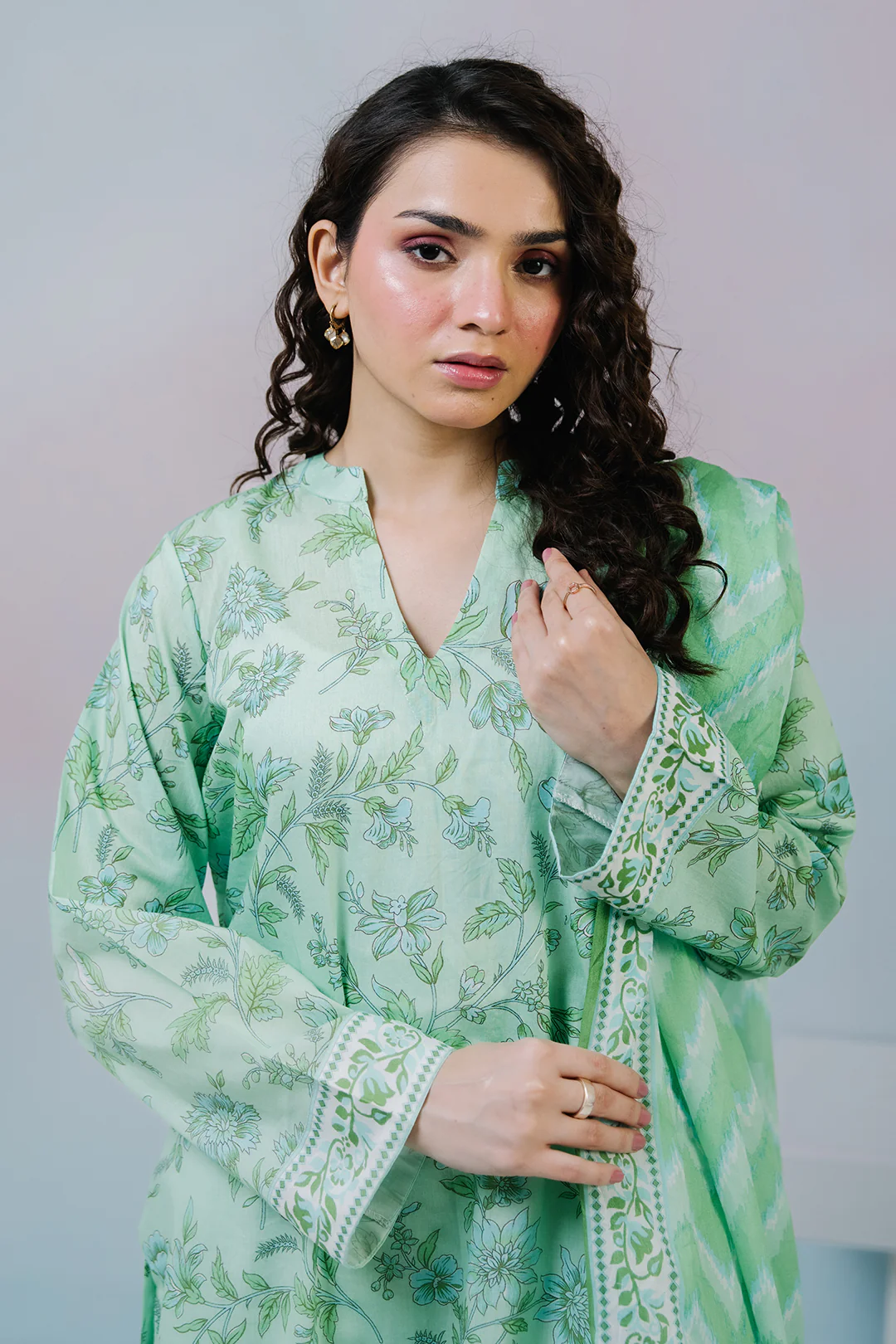 Kurta Dupatta Trouser - 2493 - Image 2