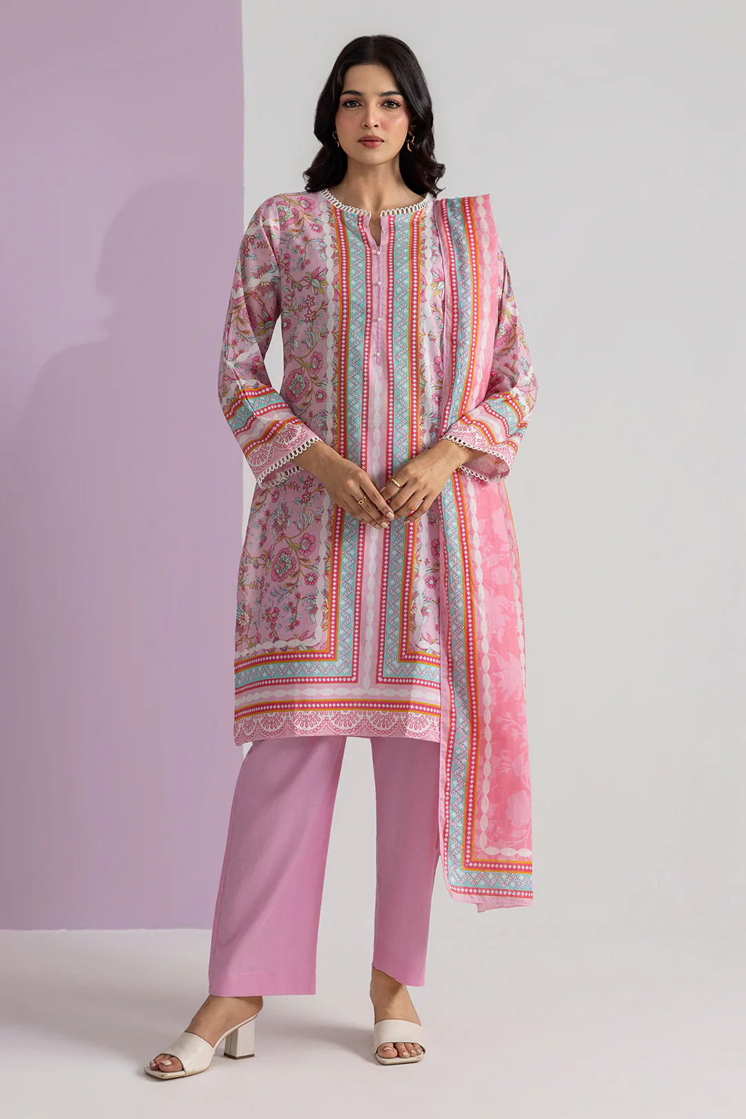 Kurta Dupatta Trouser - 2494 - Image 3