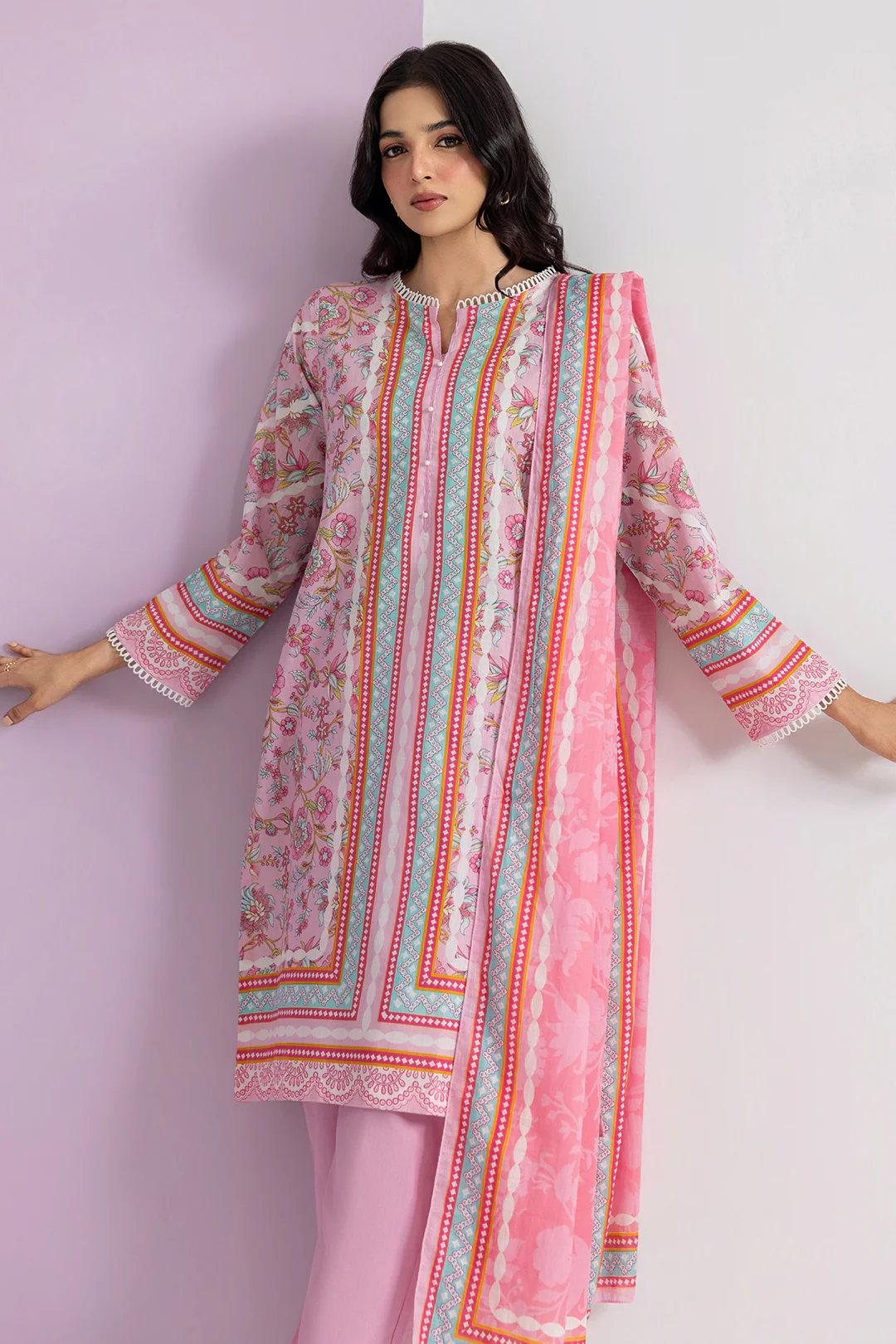 Kurta Dupatta Trouser - 2494 - Image 5