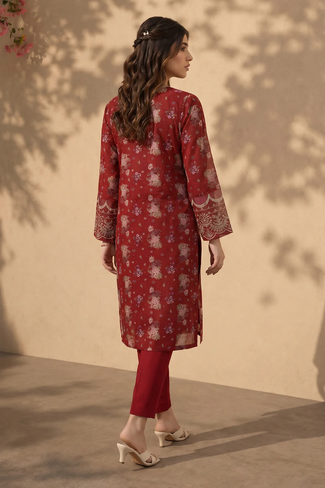 Embroidered Kurta Dupatta Trouser - 2511 - Image 7