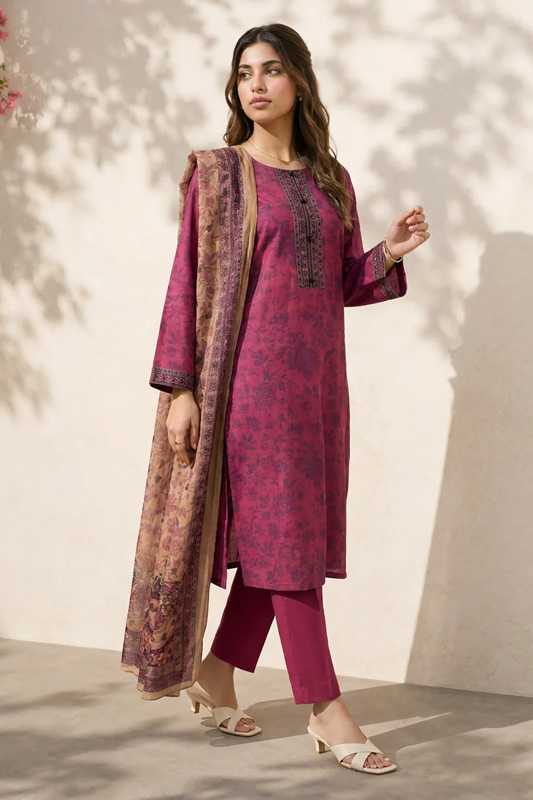 Kurta Dupatta Trouser - 2534 - Image 2