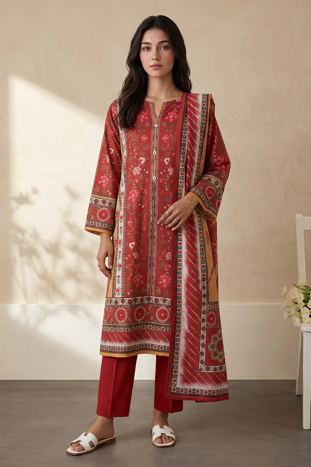 Kurta Dupatta Trouser - 2693