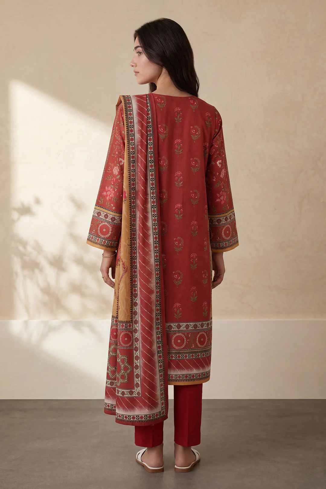 Kurta Dupatta Trouser - 2693 - Image 6
