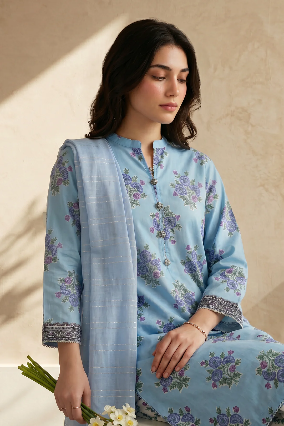 Kurta Dupatta Trouser - 2959 - Image 2