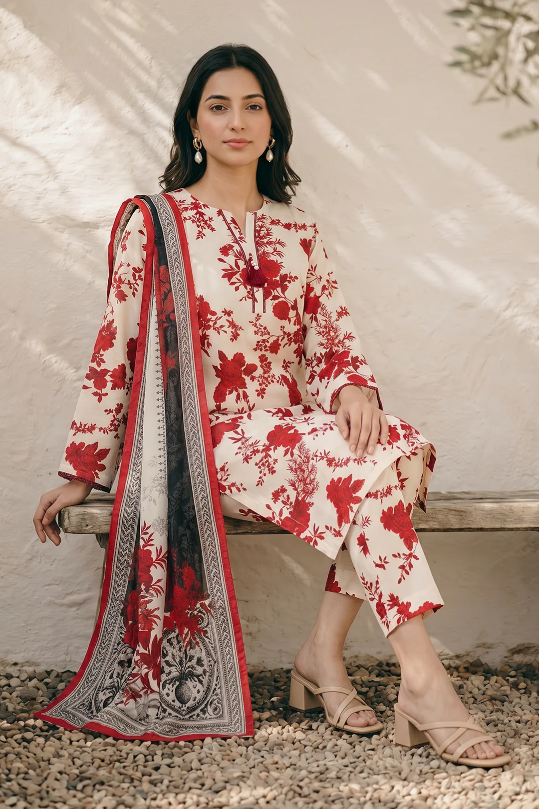 Kurta Dupatta Trouser - 2971 - Image 2
