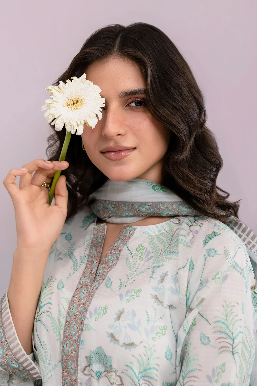 Embroidered Kurta Dupatta Trouser - 2984 - Image 4