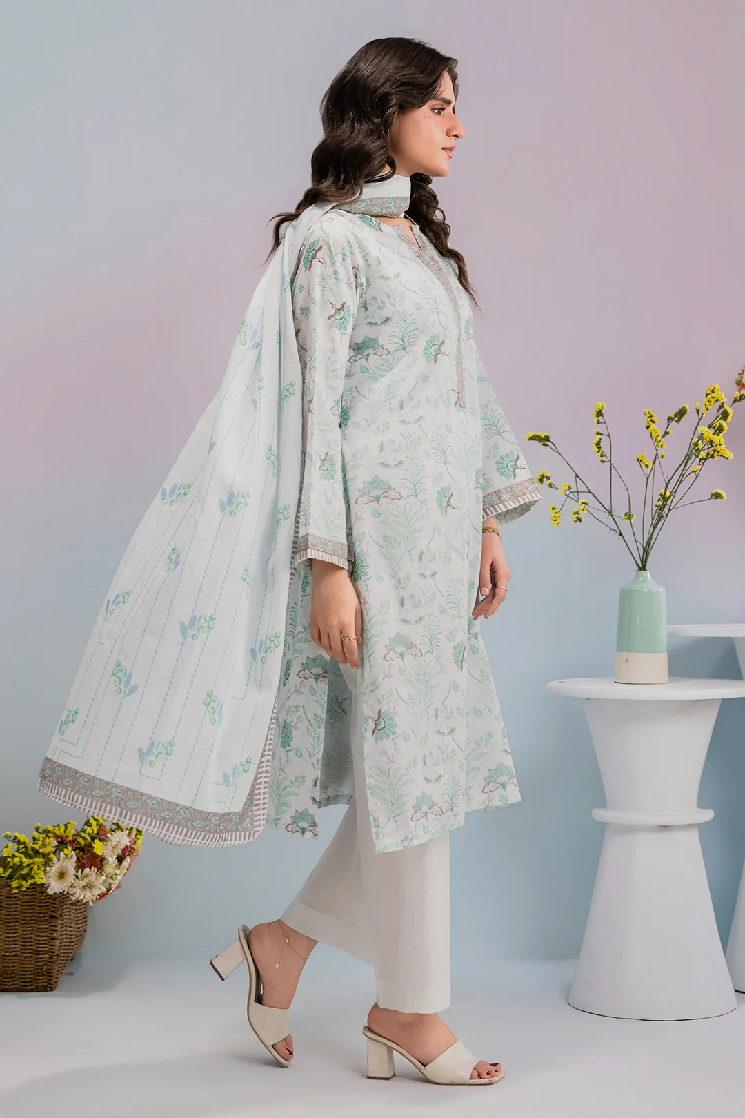 Embroidered Kurta Dupatta Trouser - 2984 - Image 6