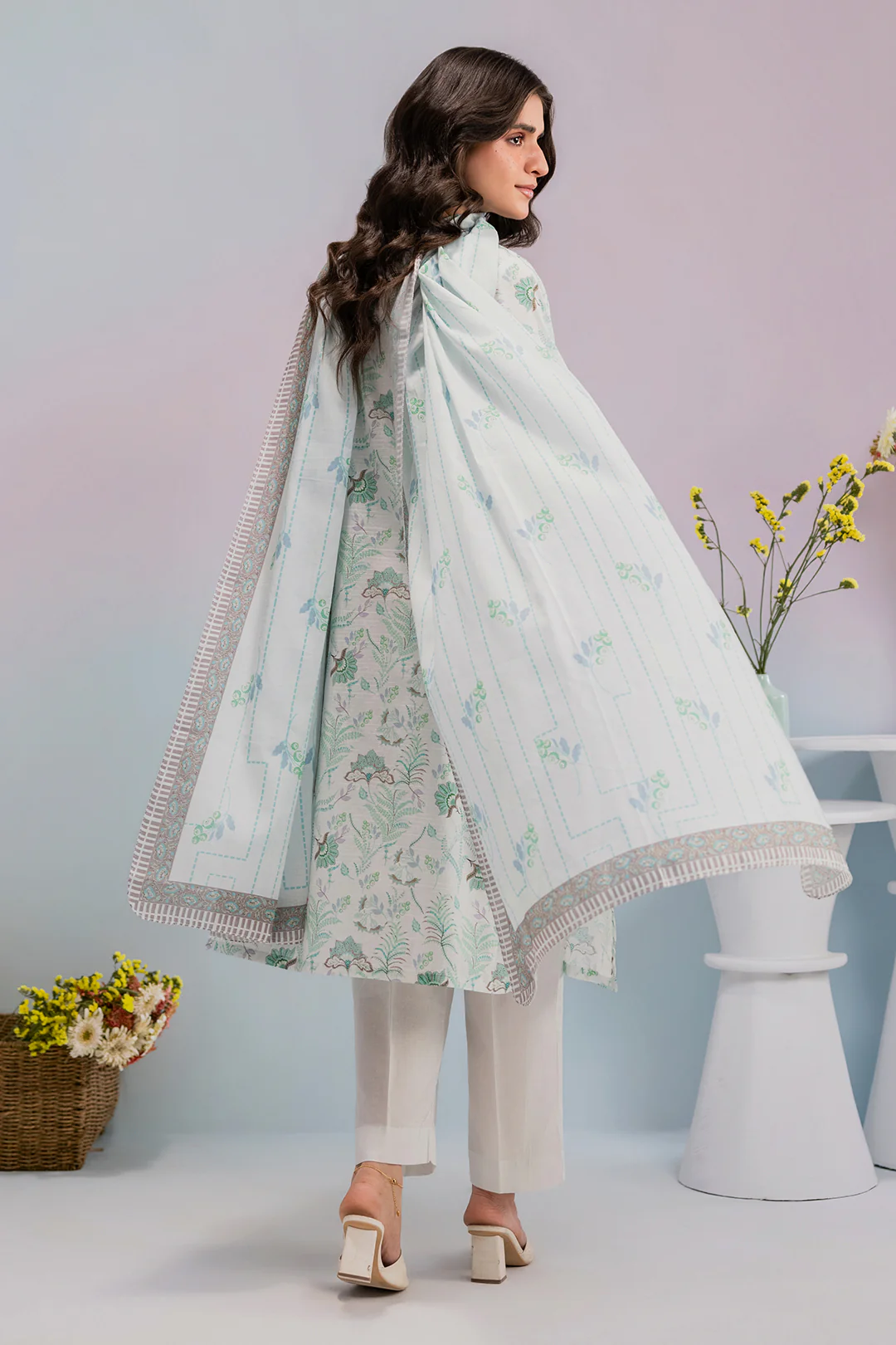 Embroidered Kurta Dupatta Trouser - 2984 - Image 7