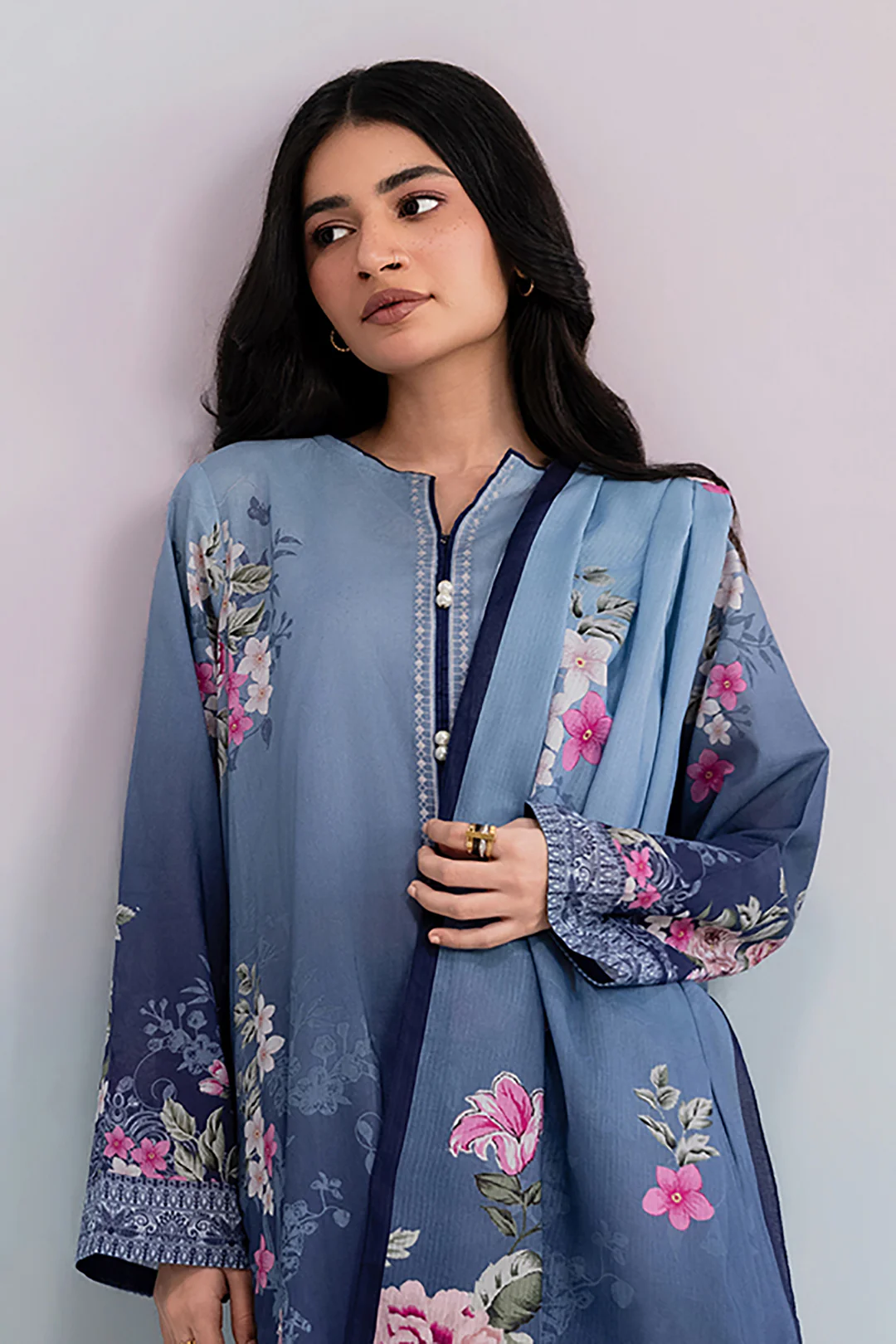 Kurta Dupatta Trouser - 2985 - Image 2