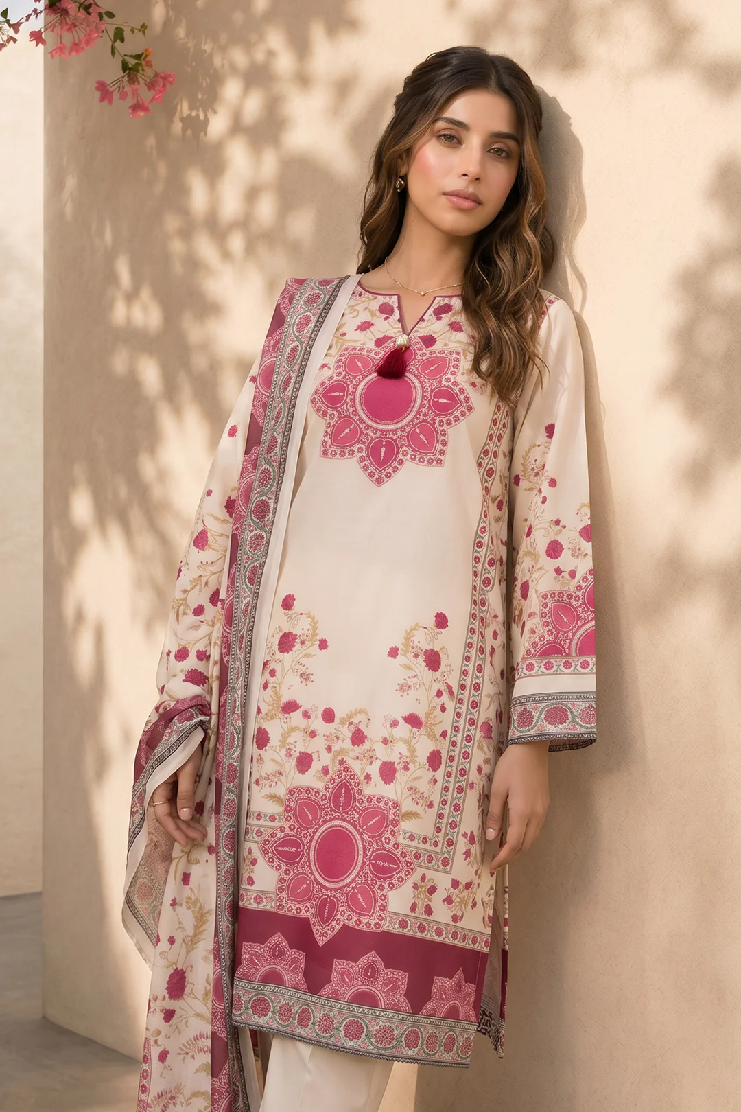 Kurta Dupatta Trouser - 2987 - Image 2