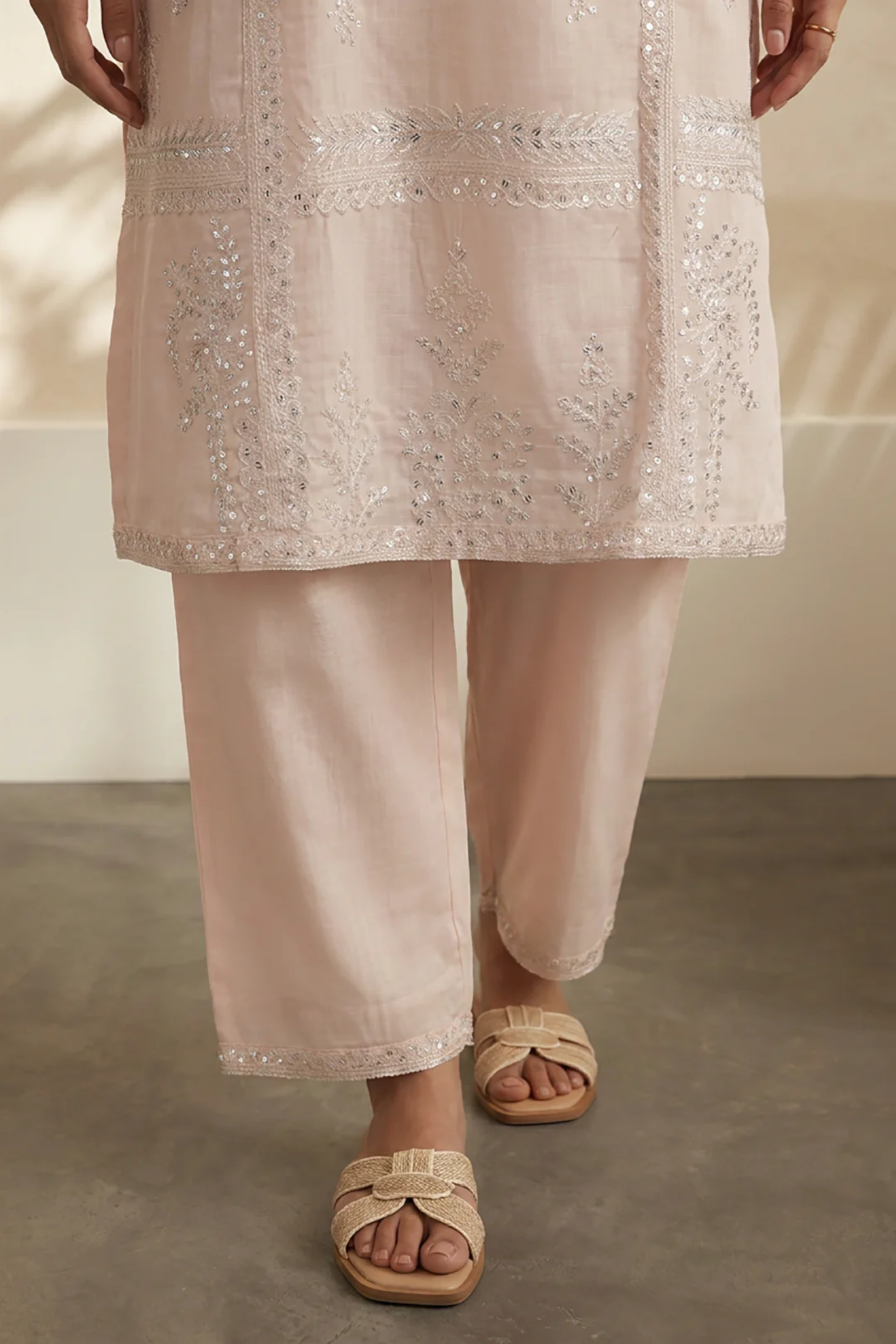 Embroidered Kurta Dupatta Trouser - 3223 - Image 4