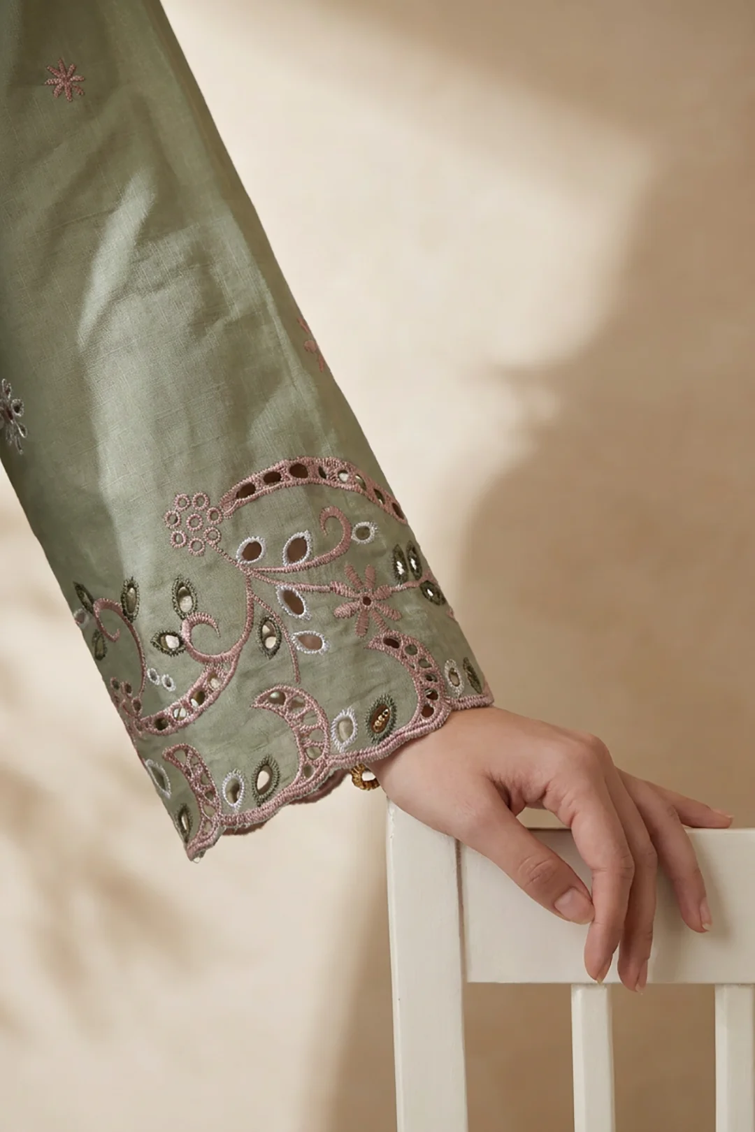 Embroidered Kurta Dupatta Trouser - 3723 - Image 5