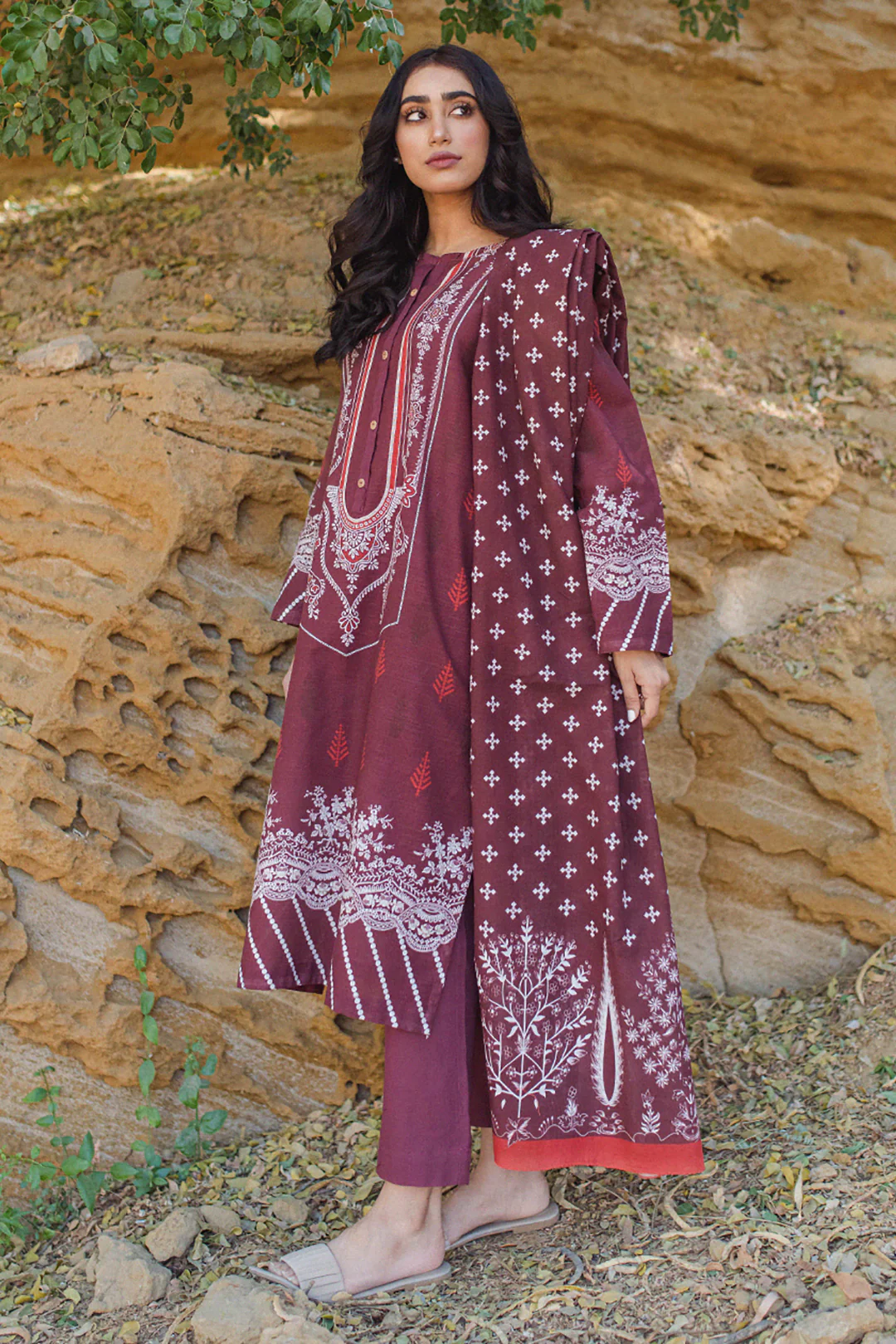 Kurta Dupatta Trouser - 0777 - Image 6