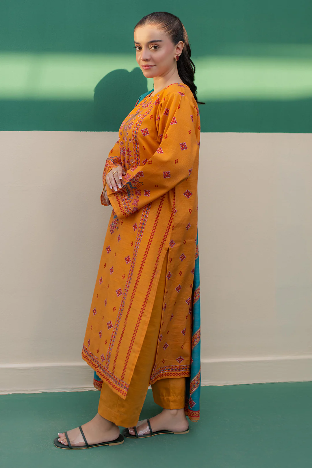 Kurta Dupatta Trouser - 3009 - Image 3