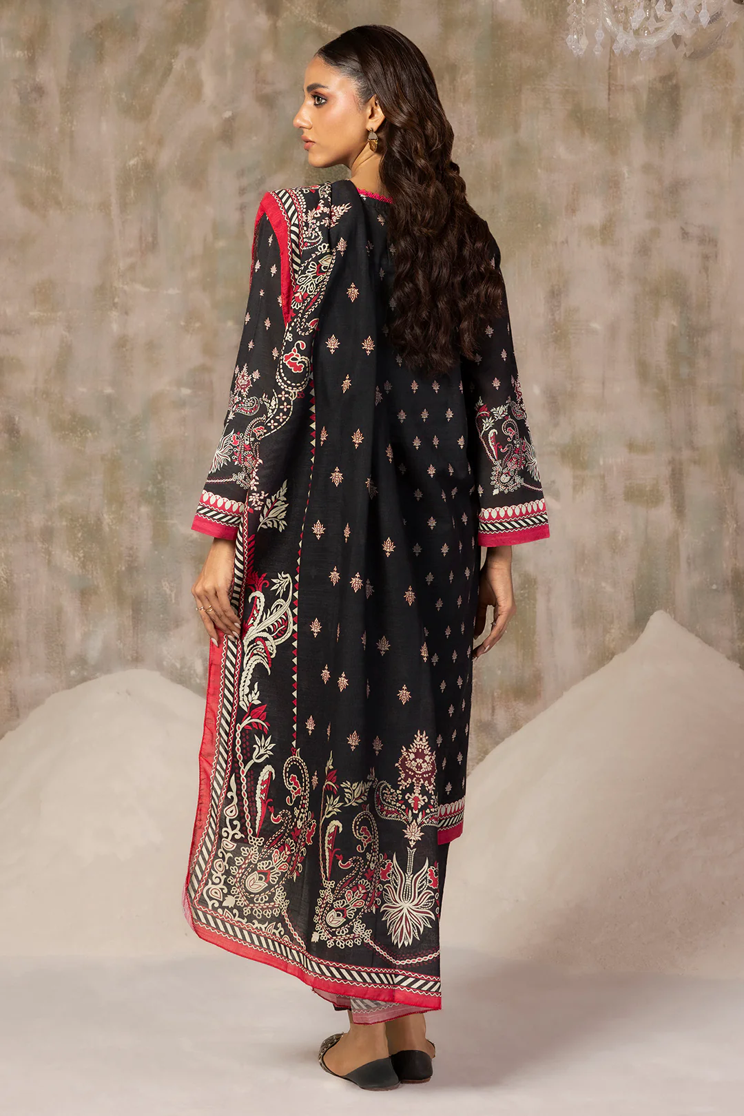 Embroidered Kurta Dupatta Trouser - 3018 - Image 7