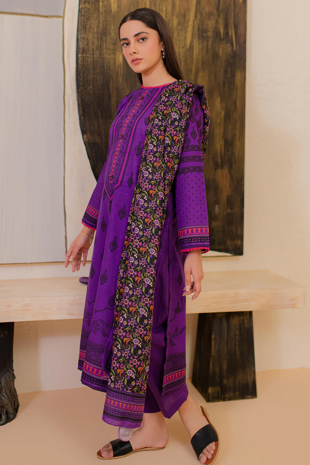 Kurta Dupatta Trouser - 3089 - Image 3