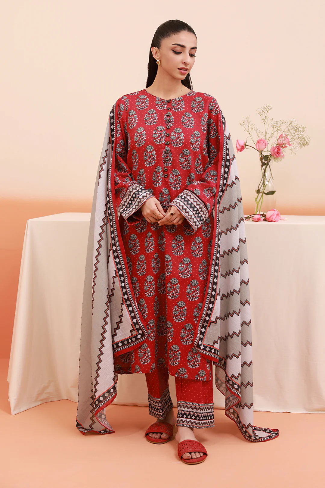 Kurta Dupatta Trouser - 3117 - Image 11