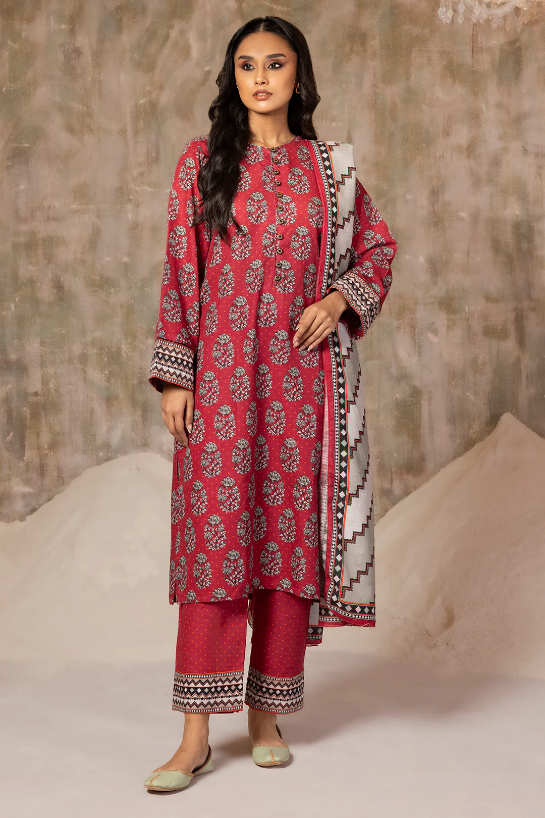 Kurta Dupatta Trouser - 3117 - Image 3