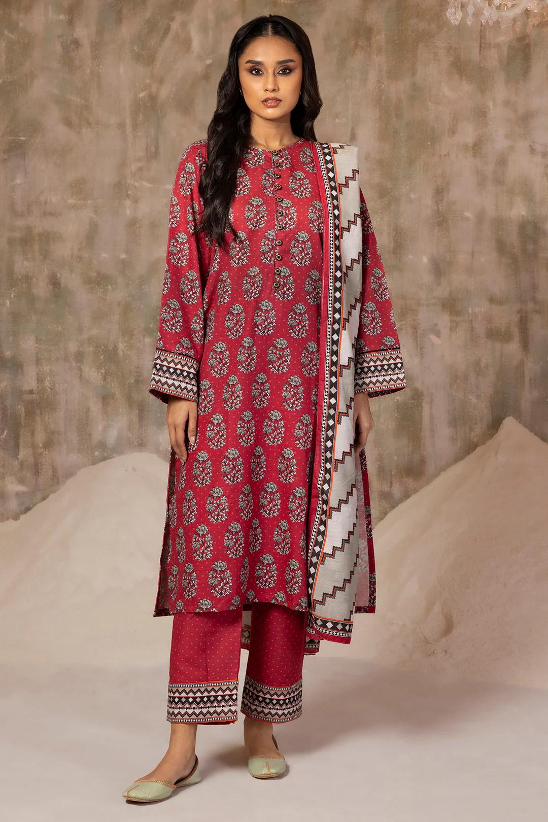 Kurta Dupatta Trouser - 3117 - Image 4