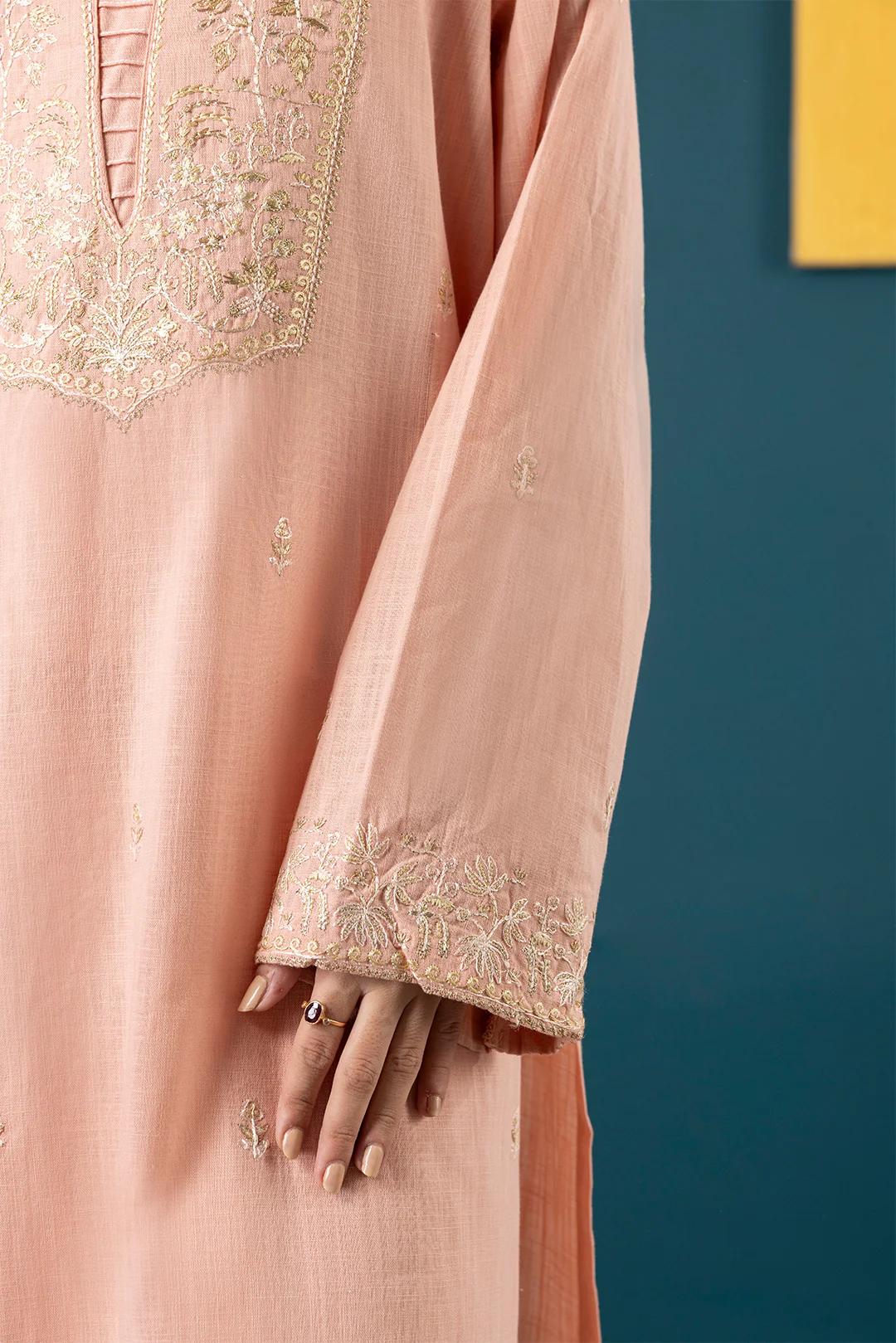 Embroidered Kurta Dupatta Trouser - 3169 - Image 8
