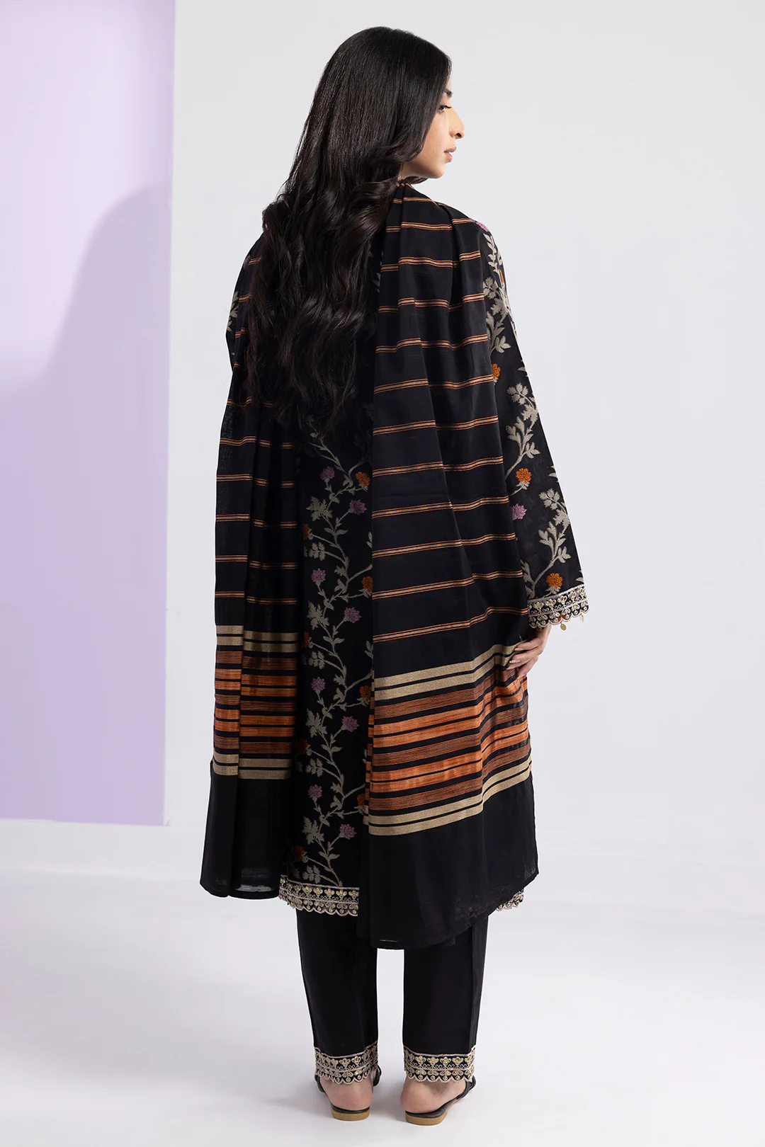 Embroidered Kurta Dupatta Trouser - 3358 - Image 8