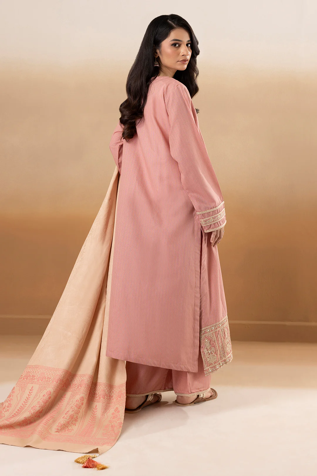 Embroidered Kurta Dupatta Trouser - 3371 - Image 8