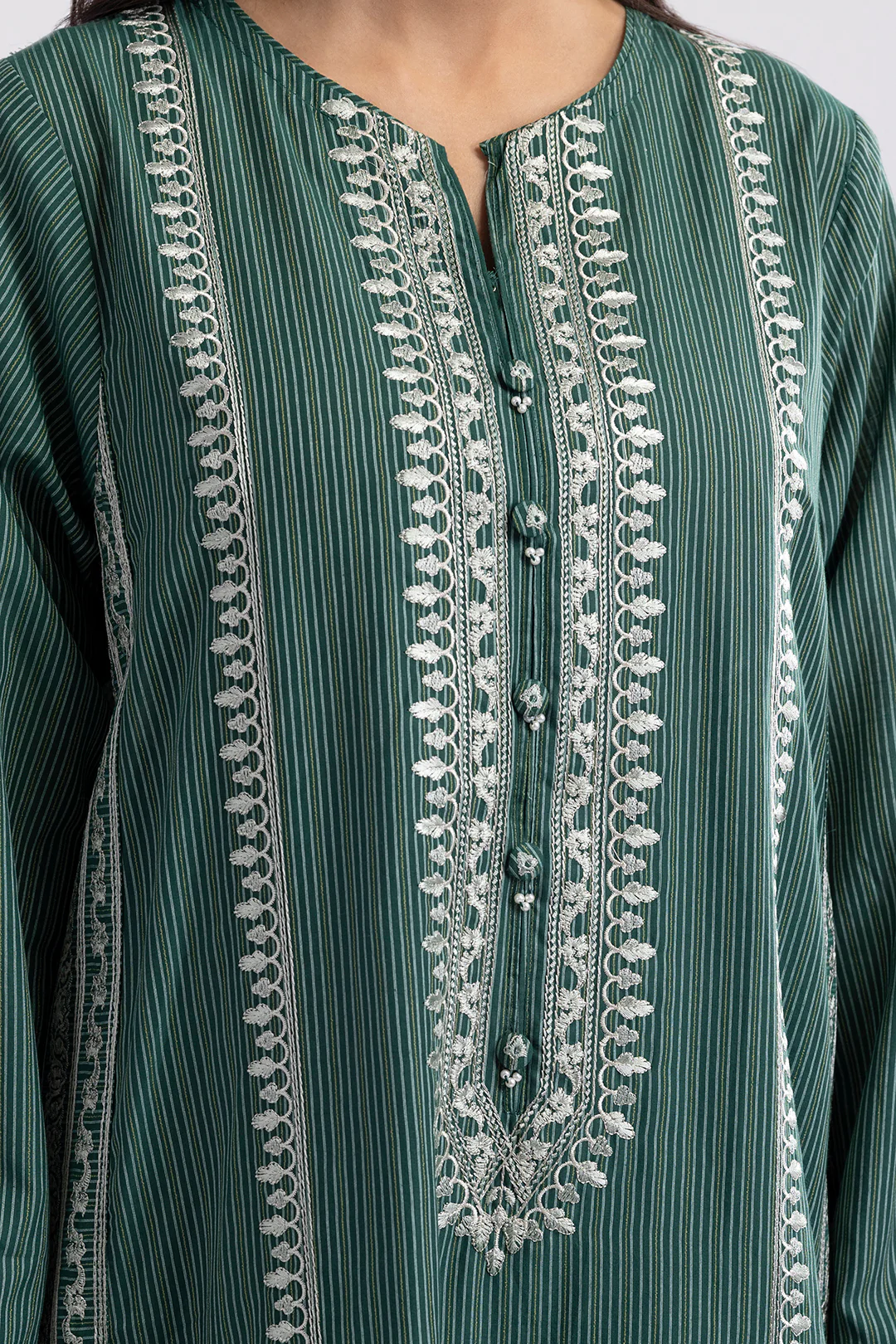 Embroidered Kurta Dupatta Trouser - 3372 - Image 5