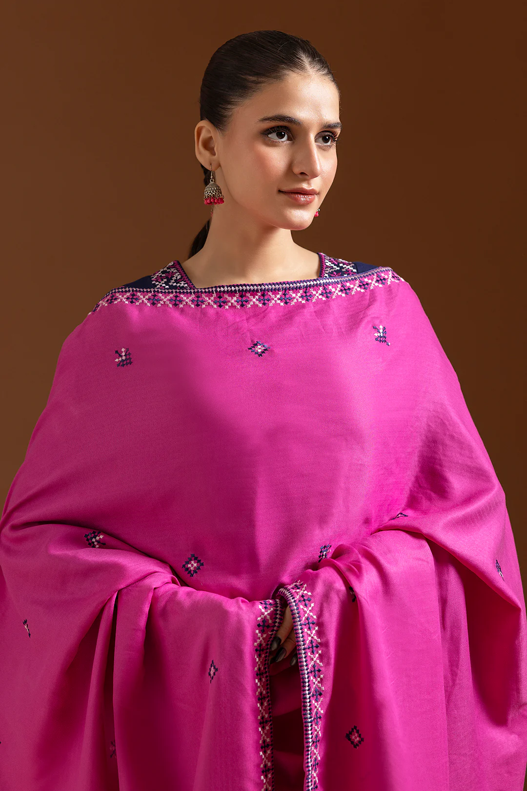 Embroidered Kurta Dupatta Trouser - 3373 - Image 8