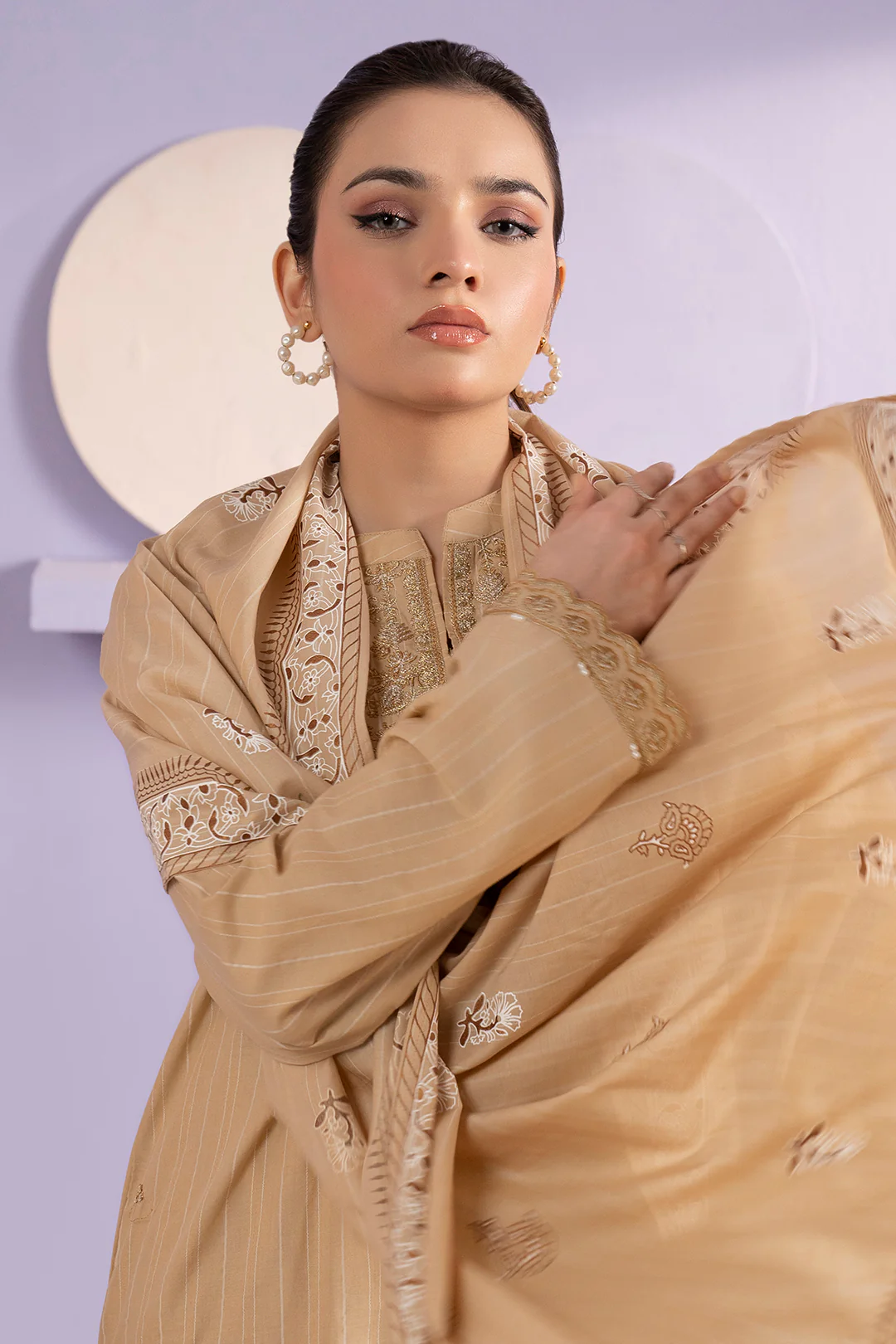 Embroidered Kurta Dupatta Trouser - 3392 - Image 5