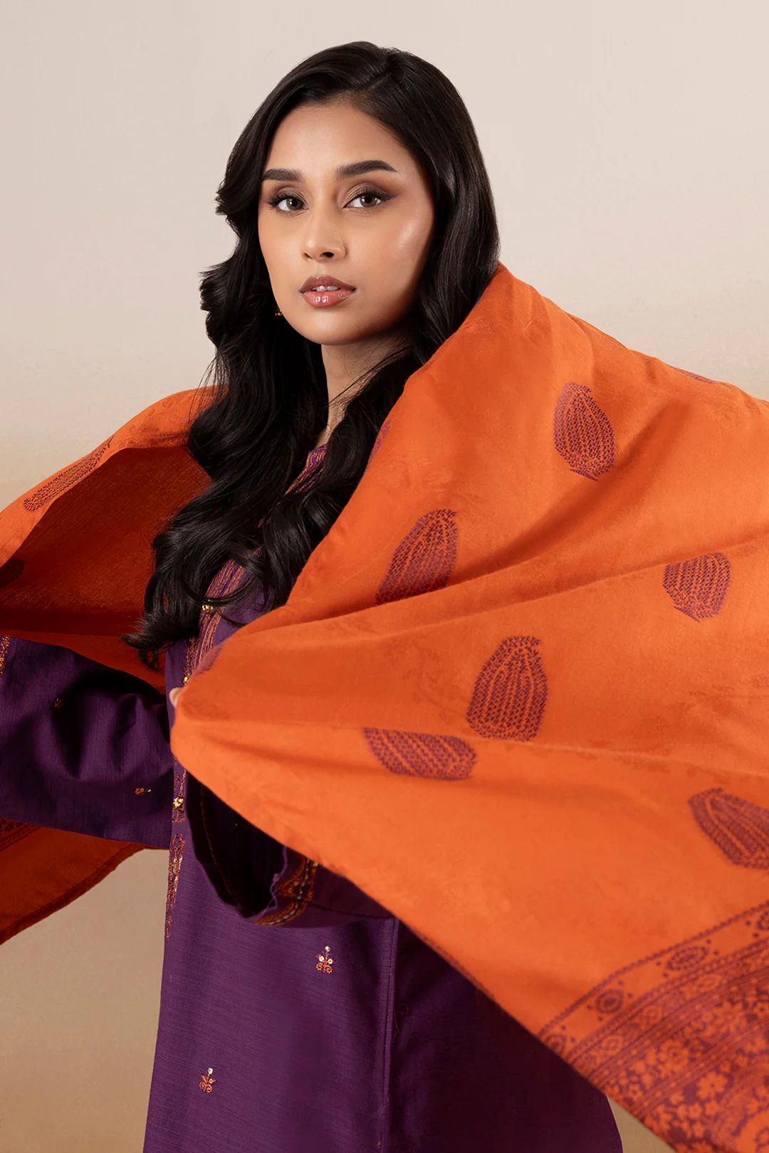 Embroidered Kurta Dupatta Trouser - 3395 - Image 4