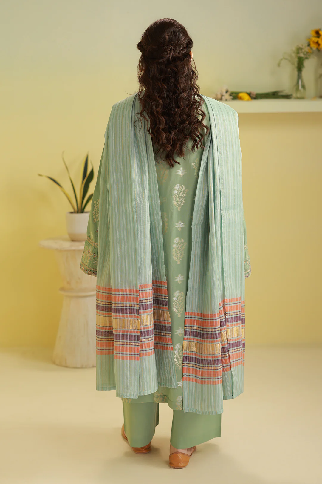 Embroidered Kurta Dupatta Trouser - 2525 - Image 10
