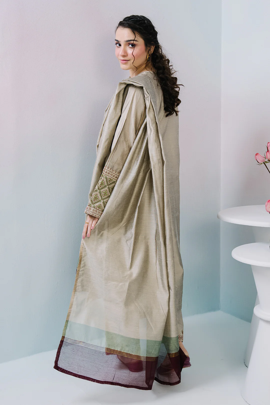 Embroidered Kurta Dupatta Trouser - 2541 - Image 6