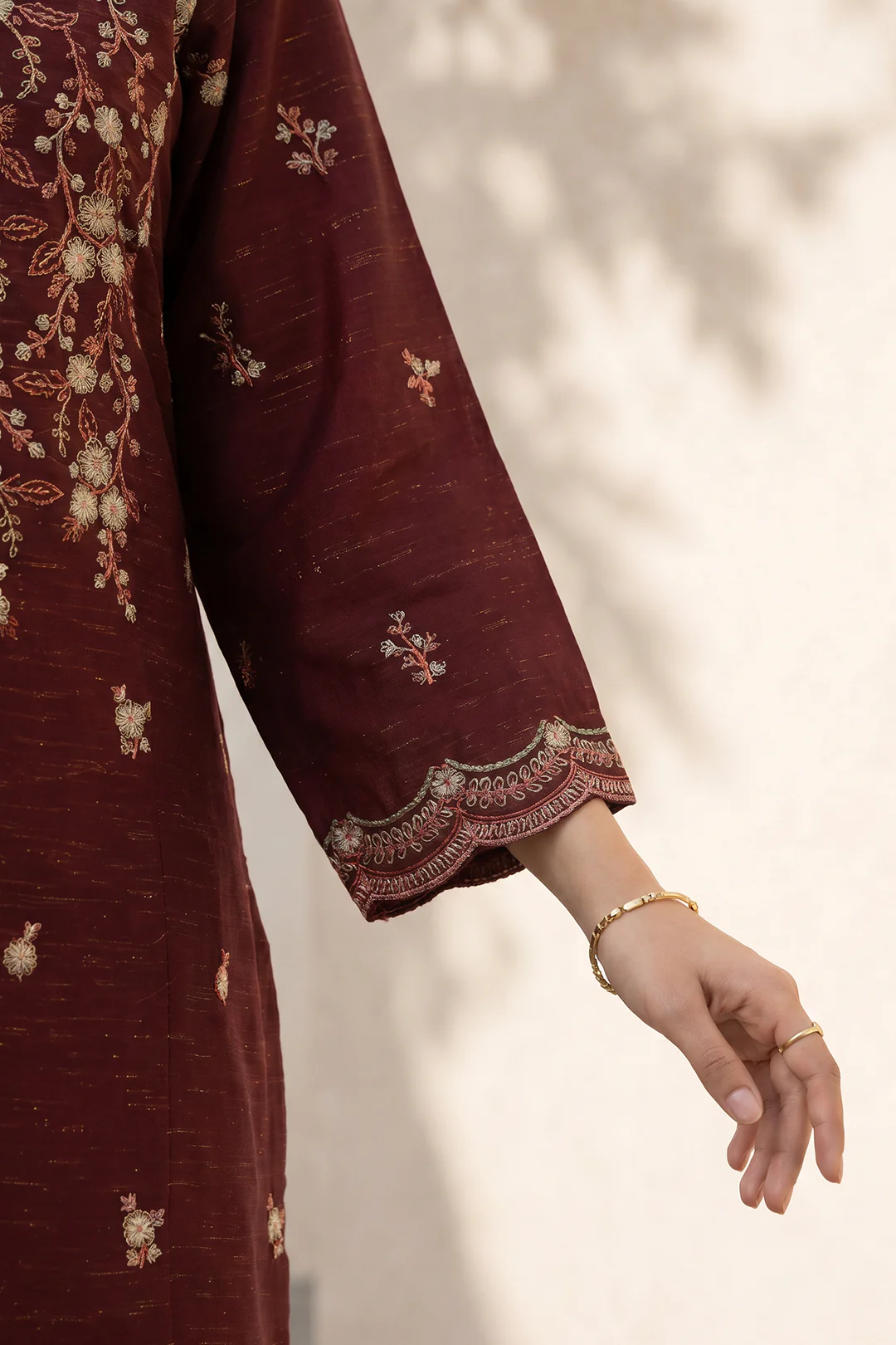 Embroidered Kurta Dupatta Trouser - 2557 - Image 4