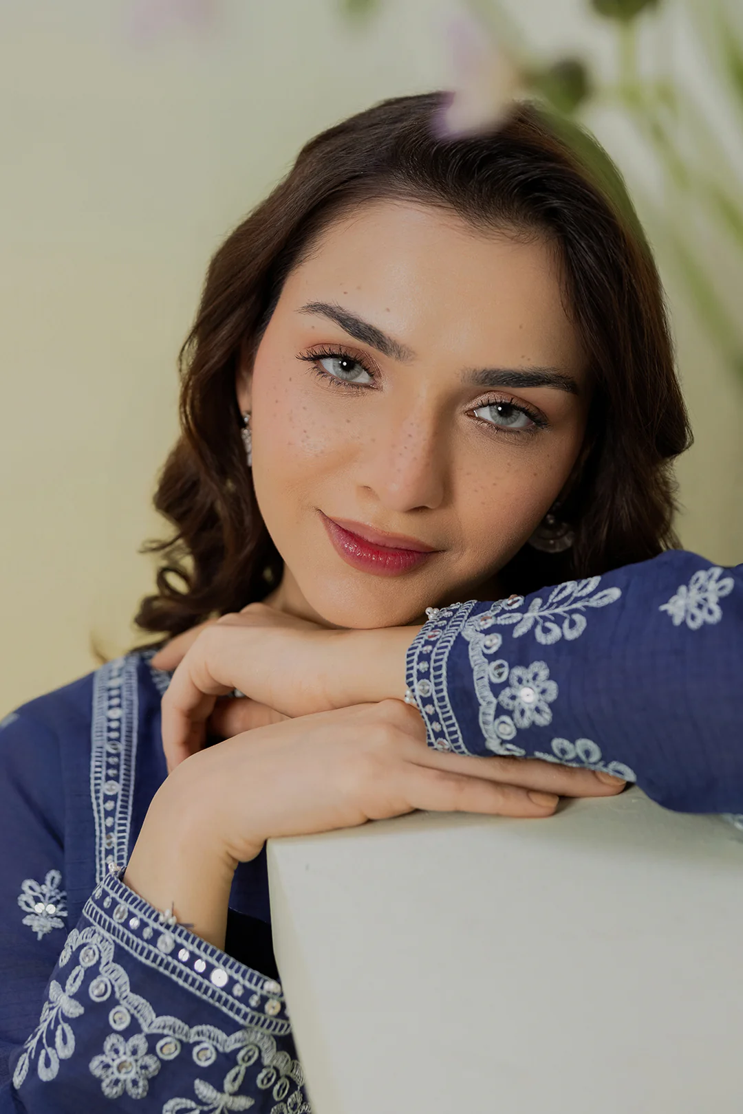 Embroidered Kurta Dupatta Trouser - 2560 - Image 11