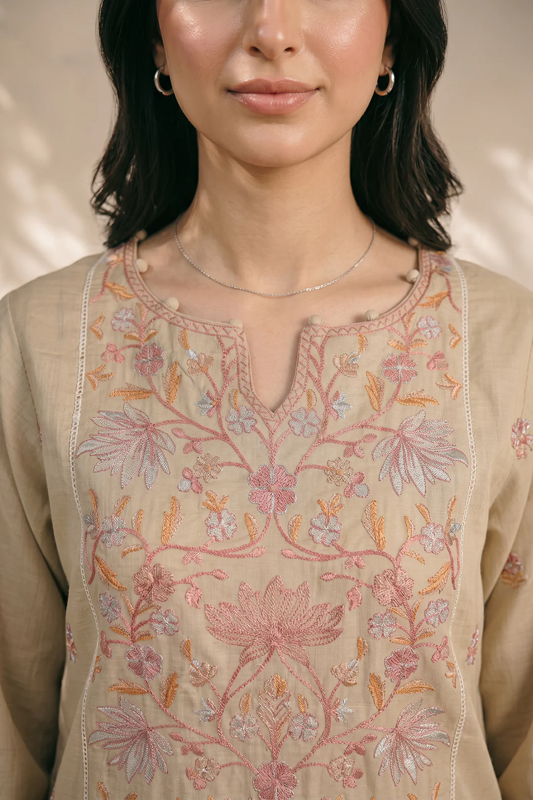 Embroidered Kurta Dupatta Trouser - 2588 - Image 4