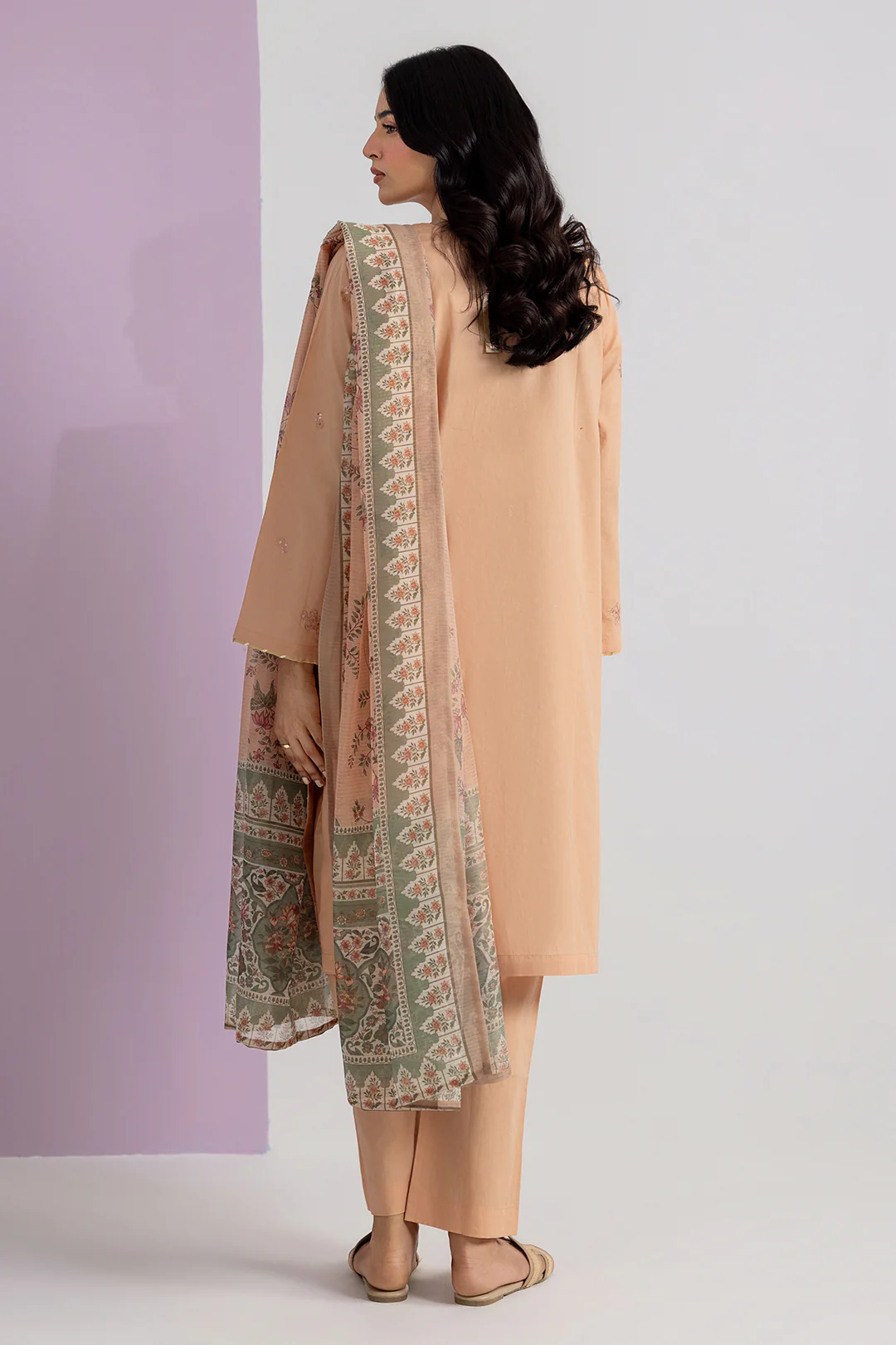 Embroidered Kurta Dupatta Trouser - 2596 - Image 8