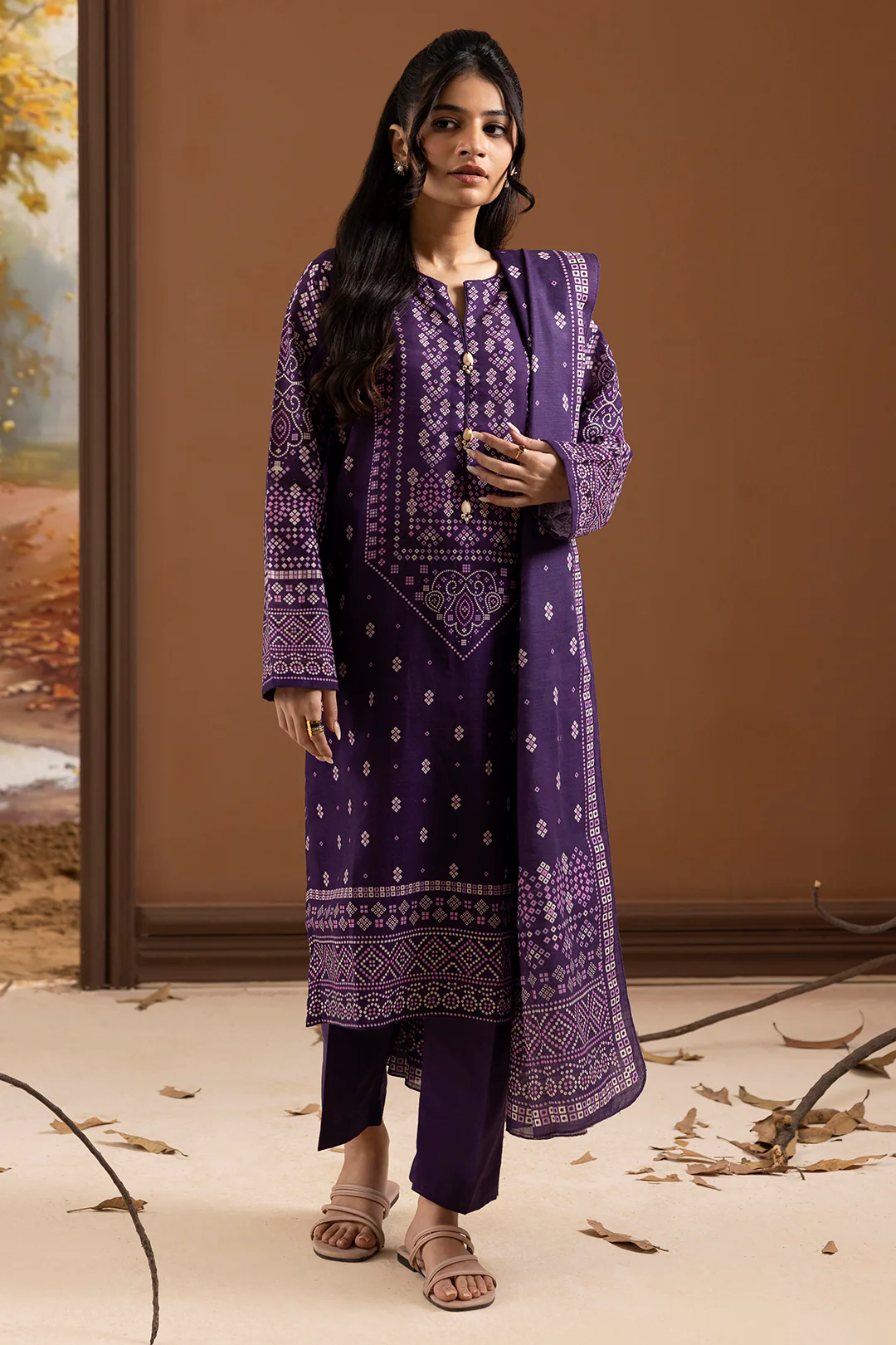 Kurta Dupatta Trouser - 2697 - Image 7
