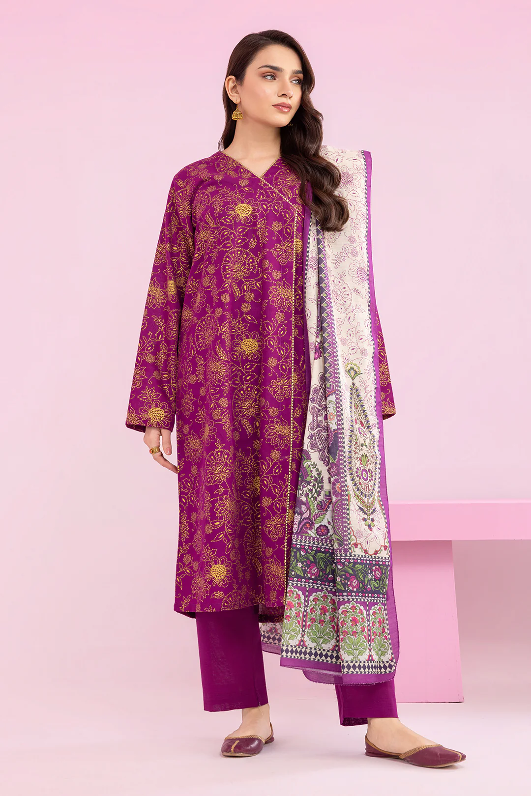 Kurta Dupatta Trouser - 2707 - Image 7