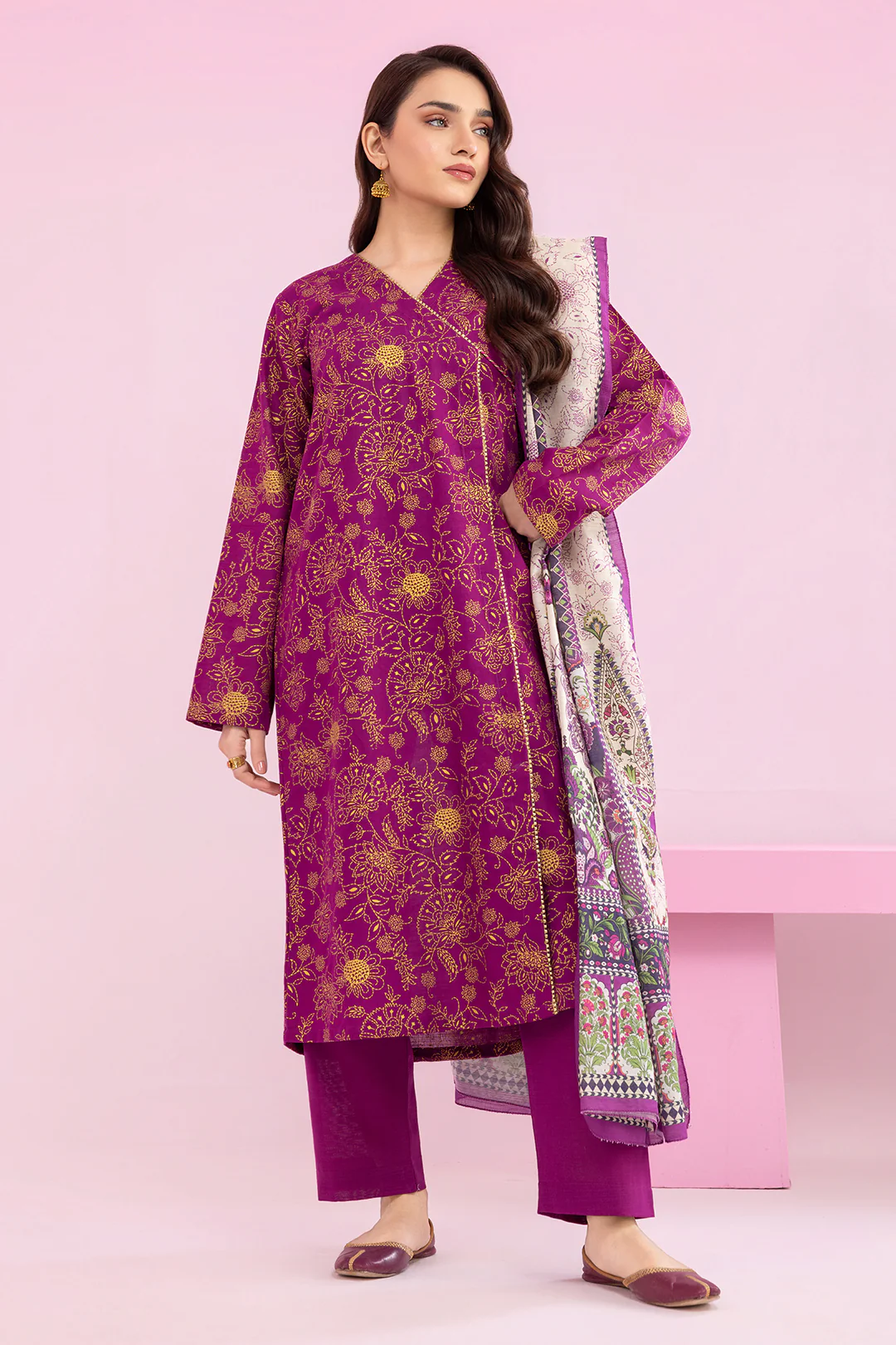 Kurta Dupatta Trouser - 2707 - Image 9