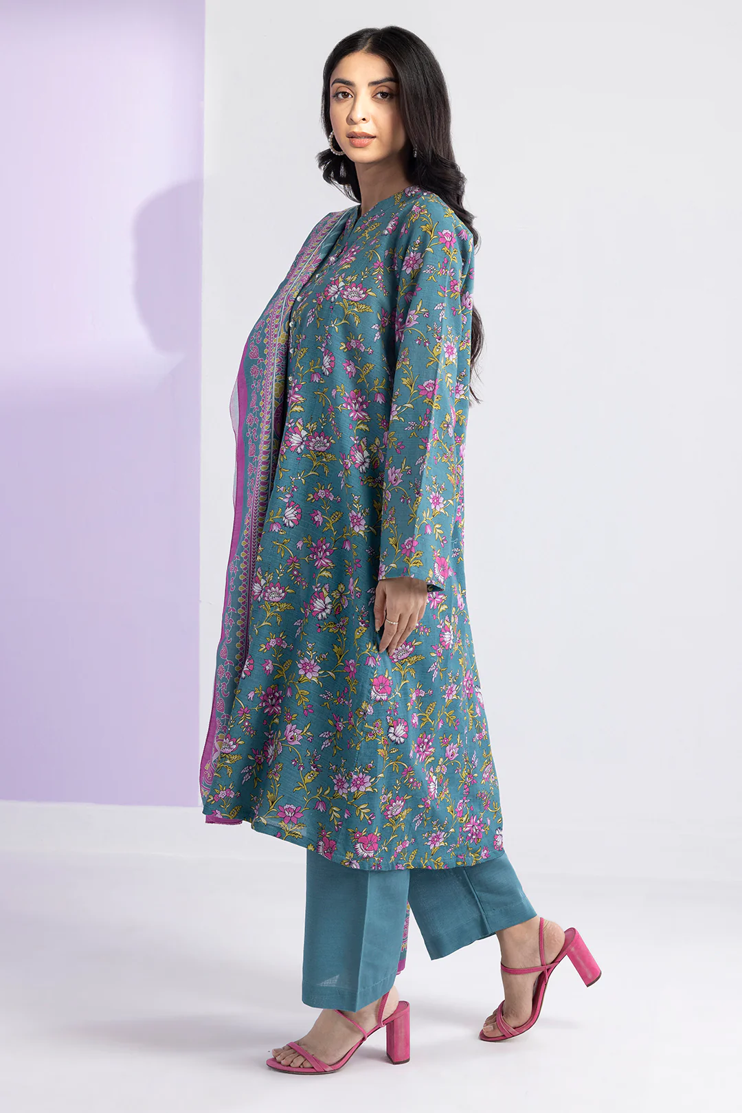Kurta Dupatta Trouser - 2711 - Image 3
