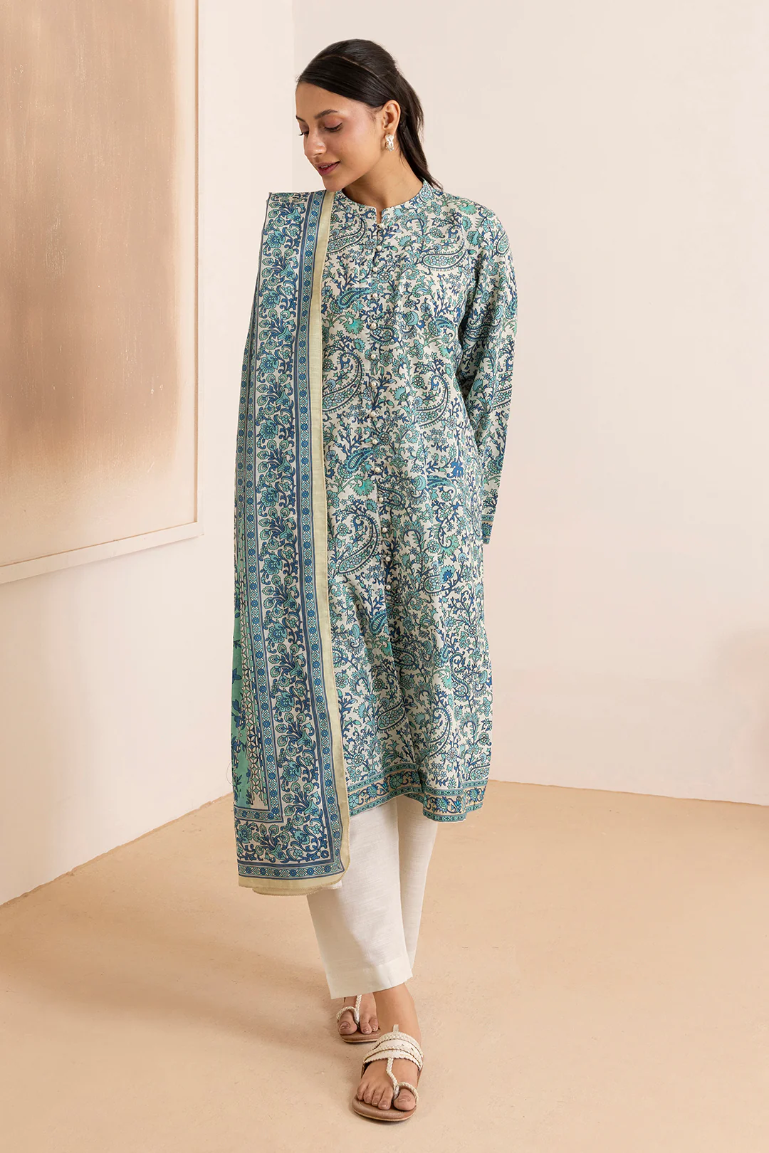 Kurta Dupatta Trouser - 2873 - Image 5