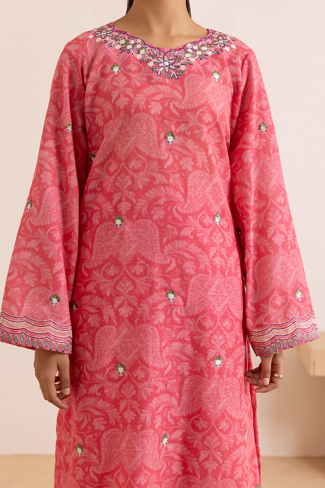 Embroidered Kurta Dupatta Trouser - 2885 - Image 5