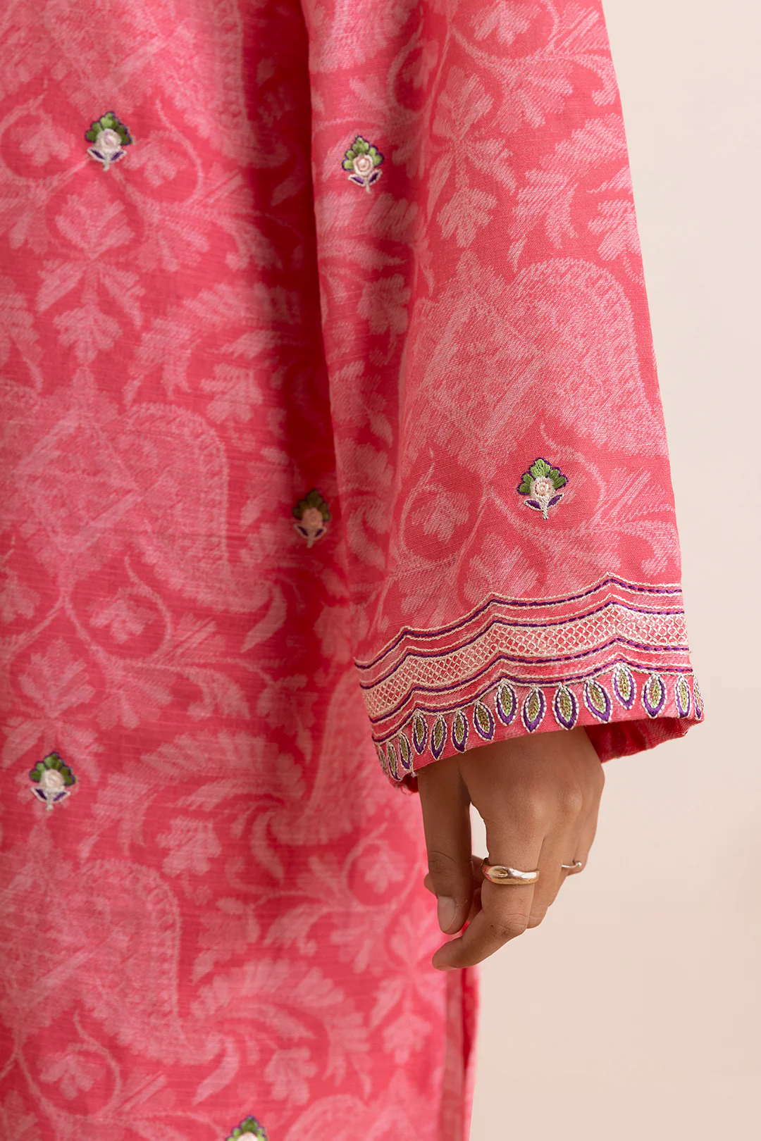 Embroidered Kurta Dupatta Trouser - 2885 - Image 6