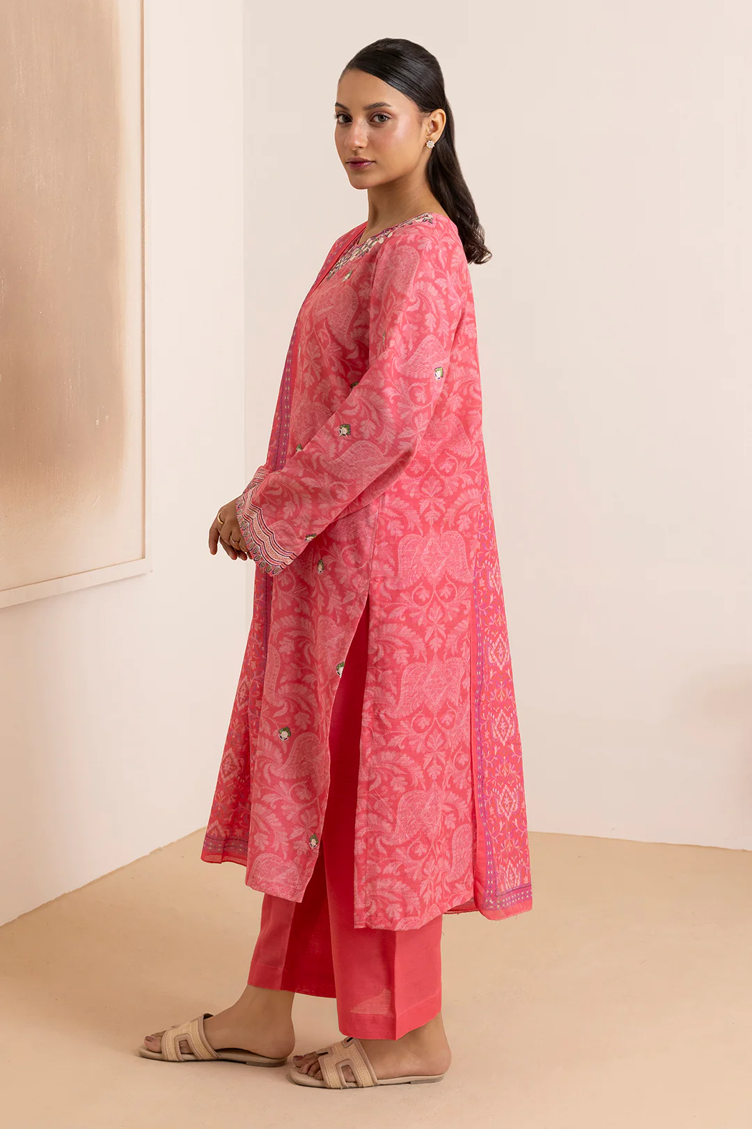 Embroidered Kurta Dupatta Trouser - 2885 - Image 7