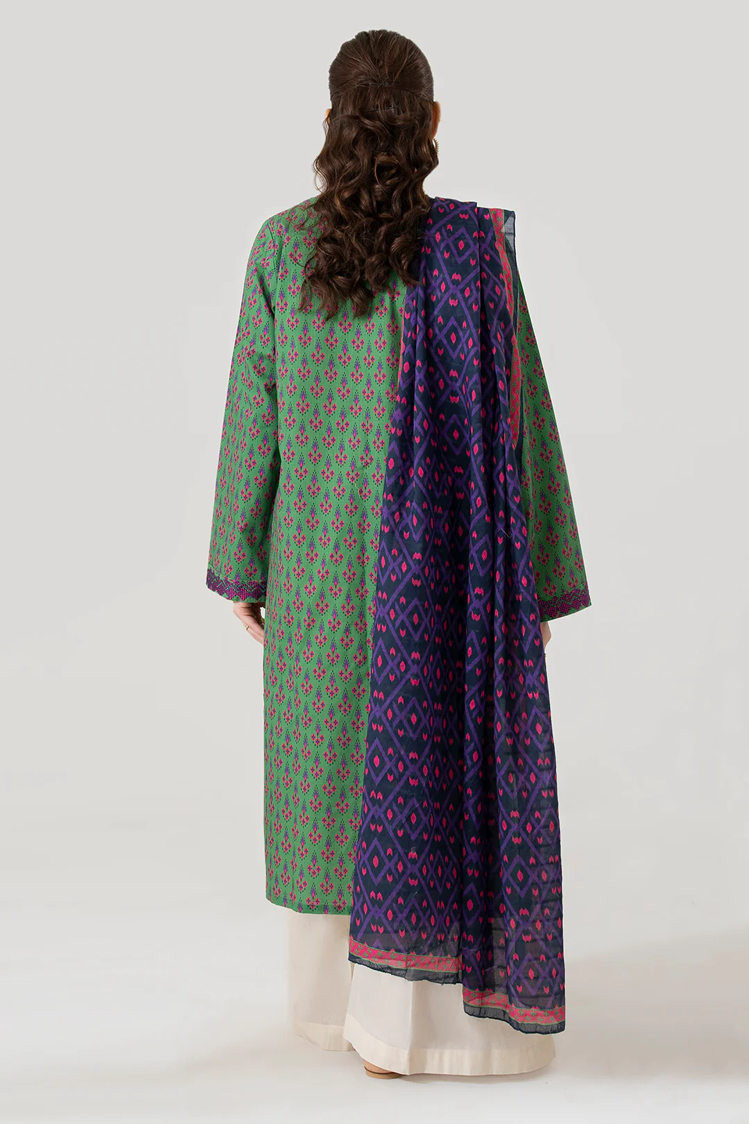 Embroidered Kurta Dupatta - 3213 - Image 6