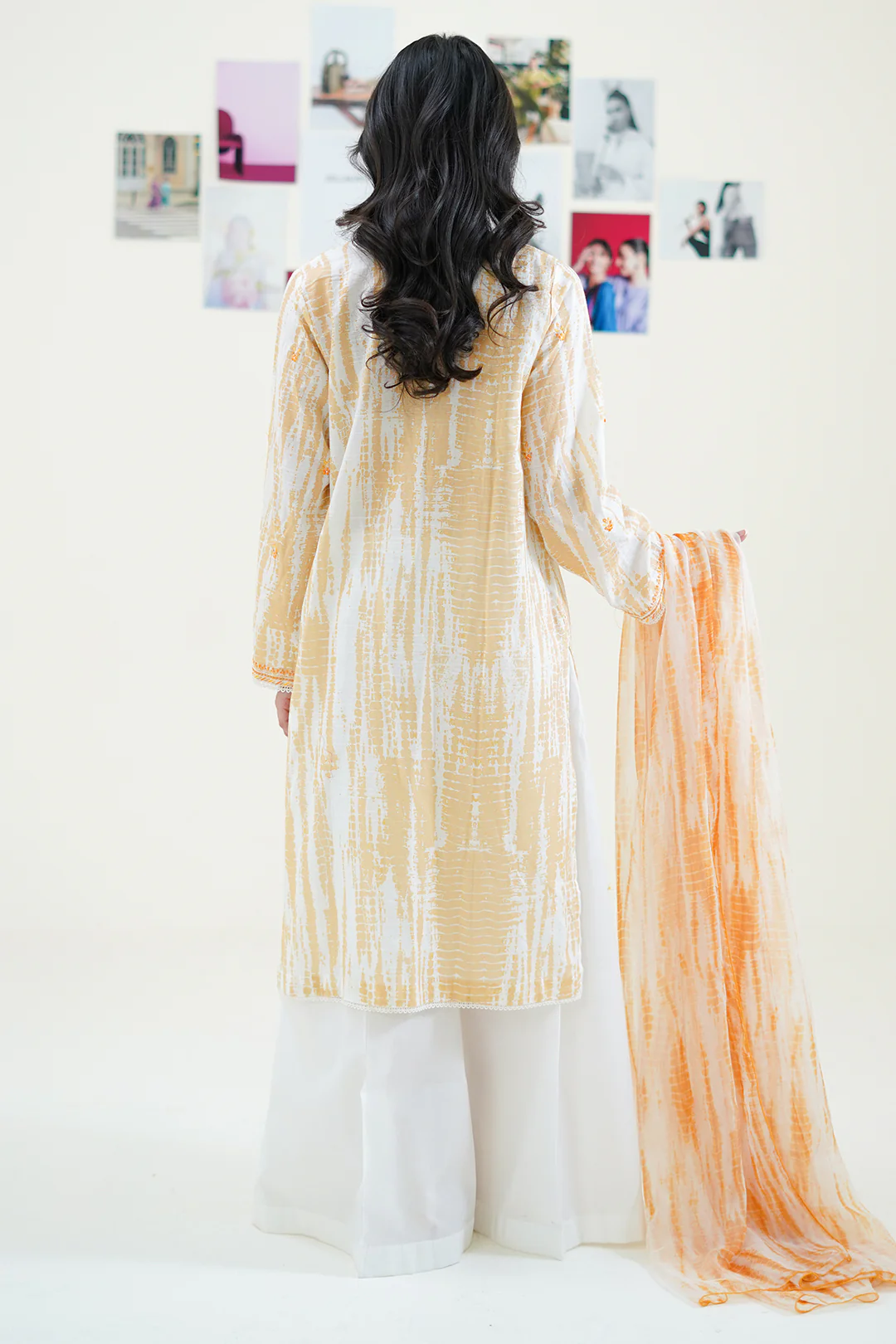Embroidered Kurta Dupatta - 1705 - Image 11