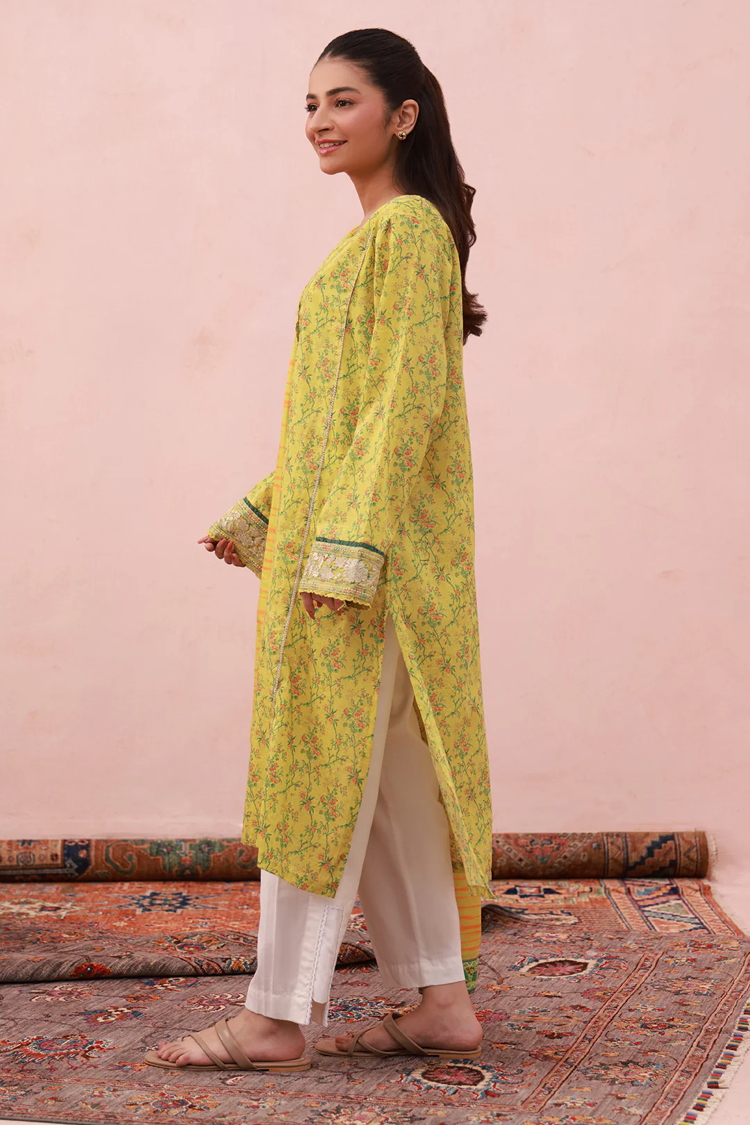 Embroidered Kurta Dupatta - 2074 - Image 3