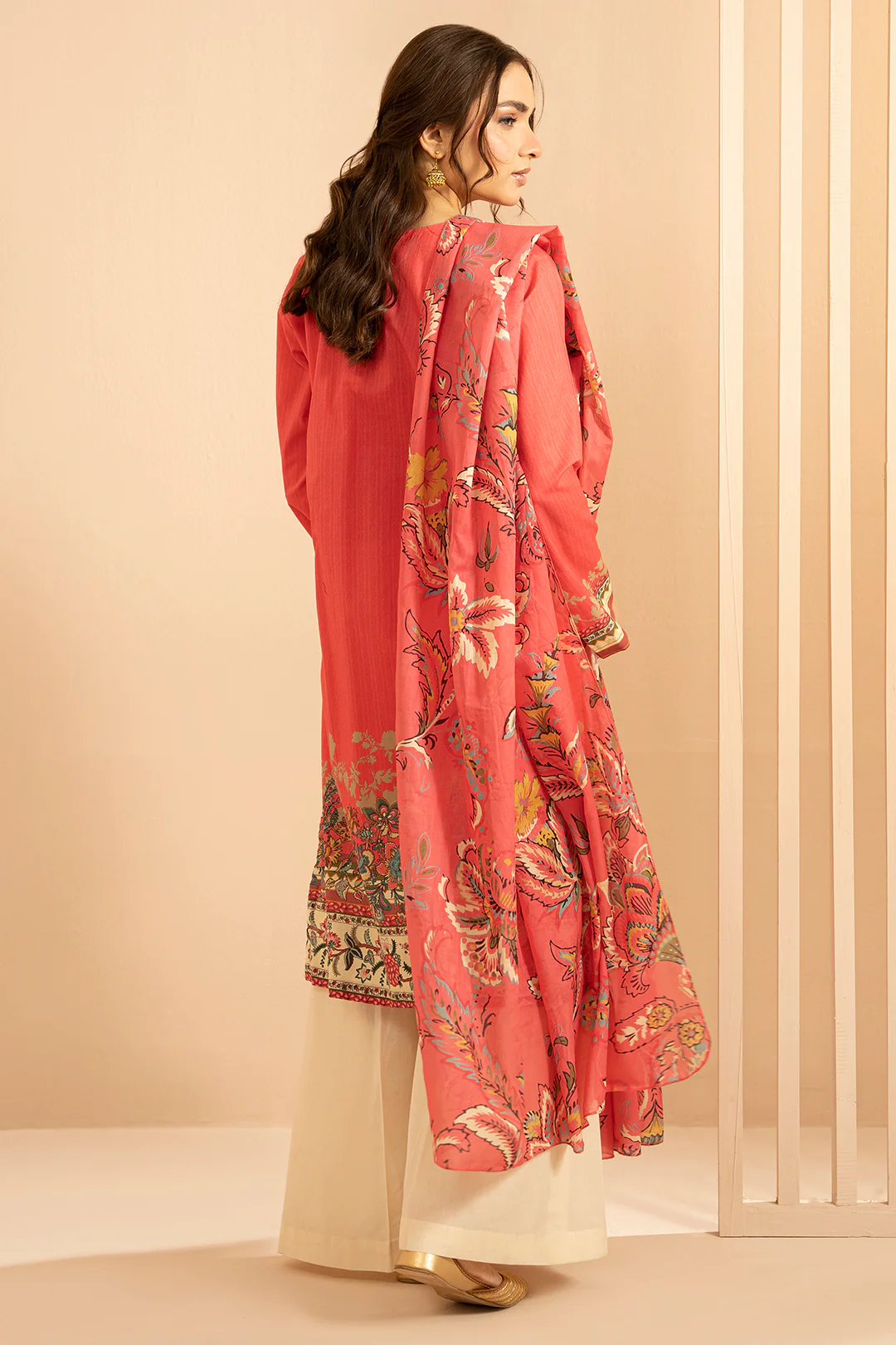 Embroidered Kurta Dupatta - 1477 - Image 8