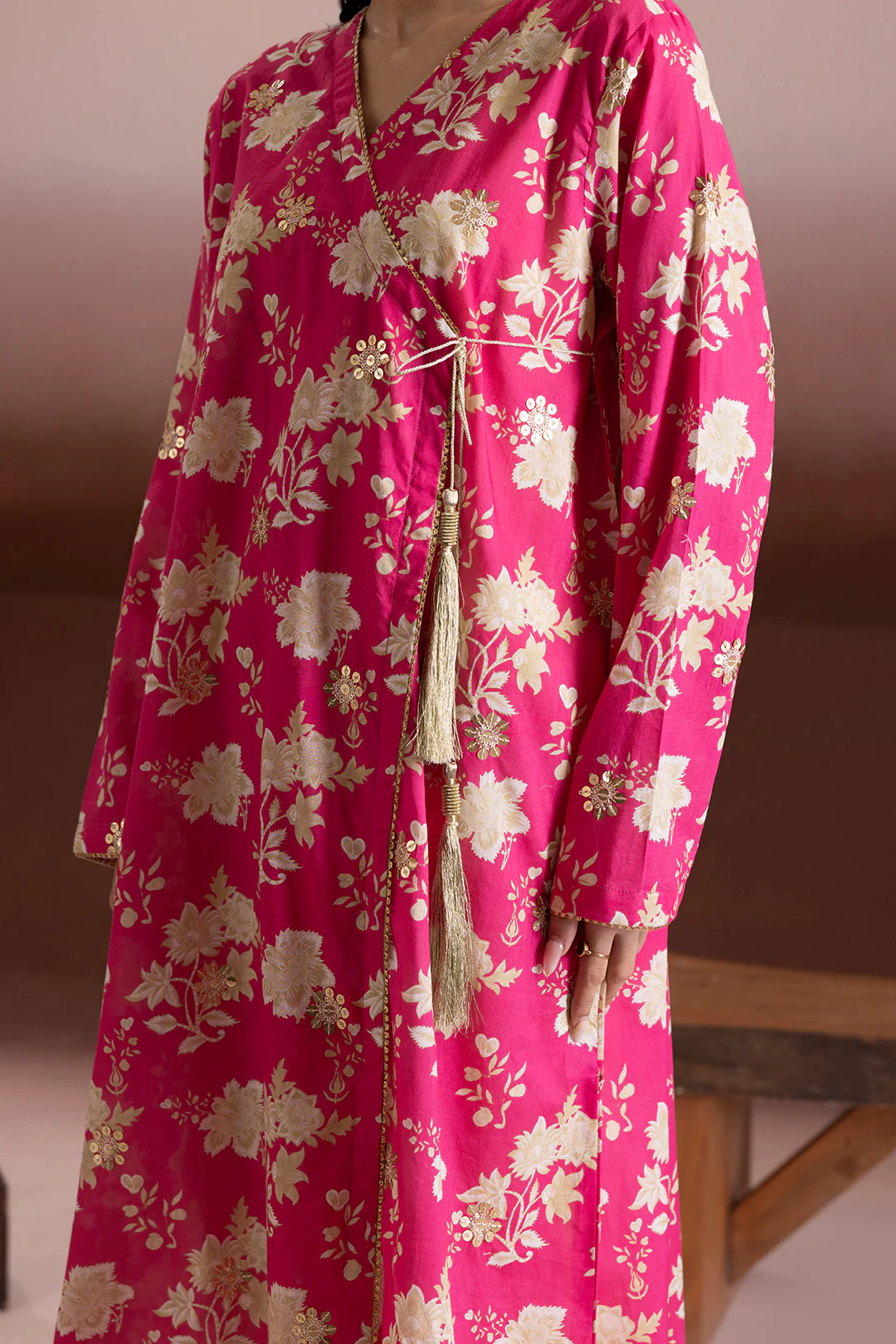 Embroidered Kurta Dupatta - 1969 - Image 6
